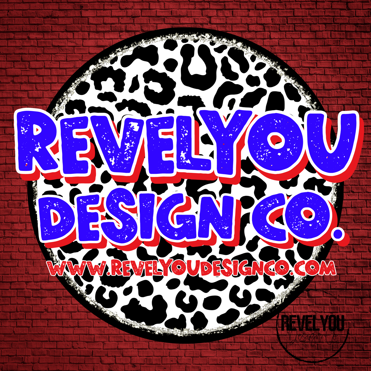 CUSTOMIZE** Leopard Patriotic Branded Logo - PNG