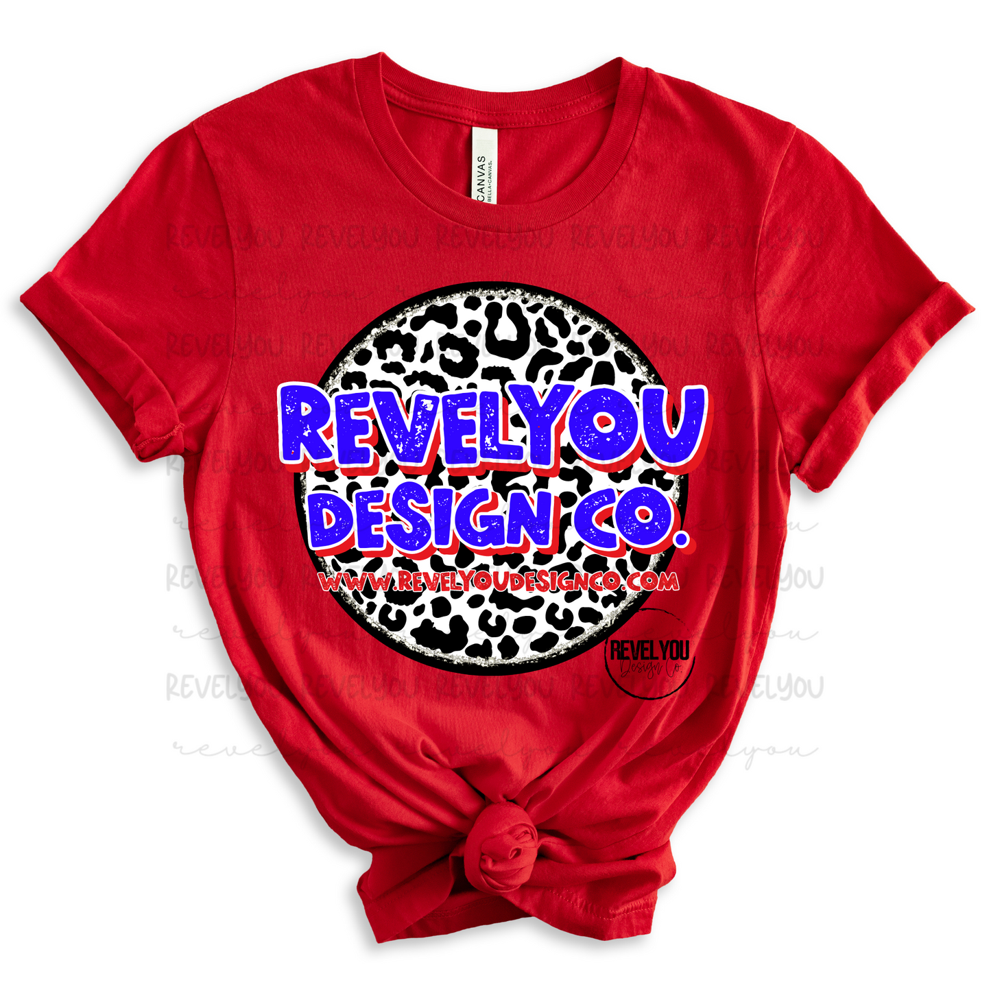 CUSTOMIZE** Leopard Patriotic Branded Logo - PNG