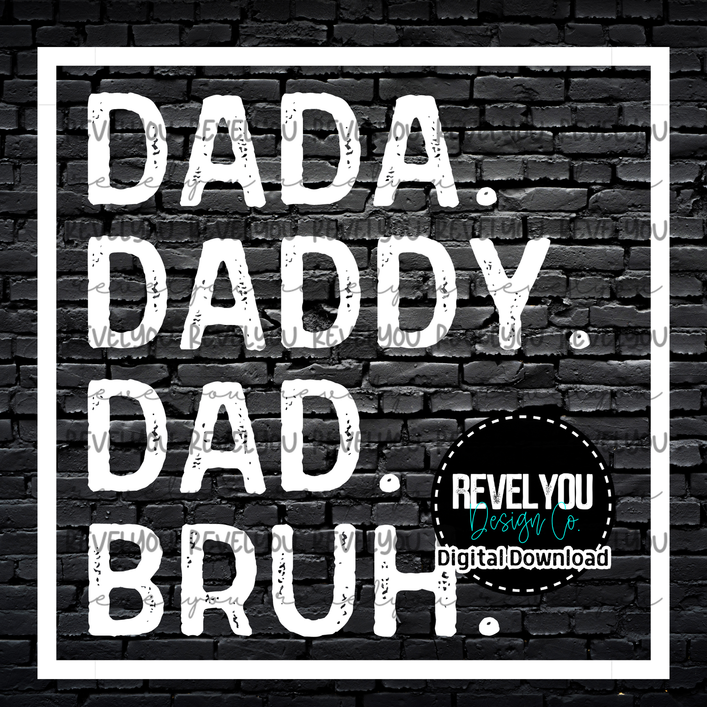 Dada Bruh *Black and White Files* - PNG