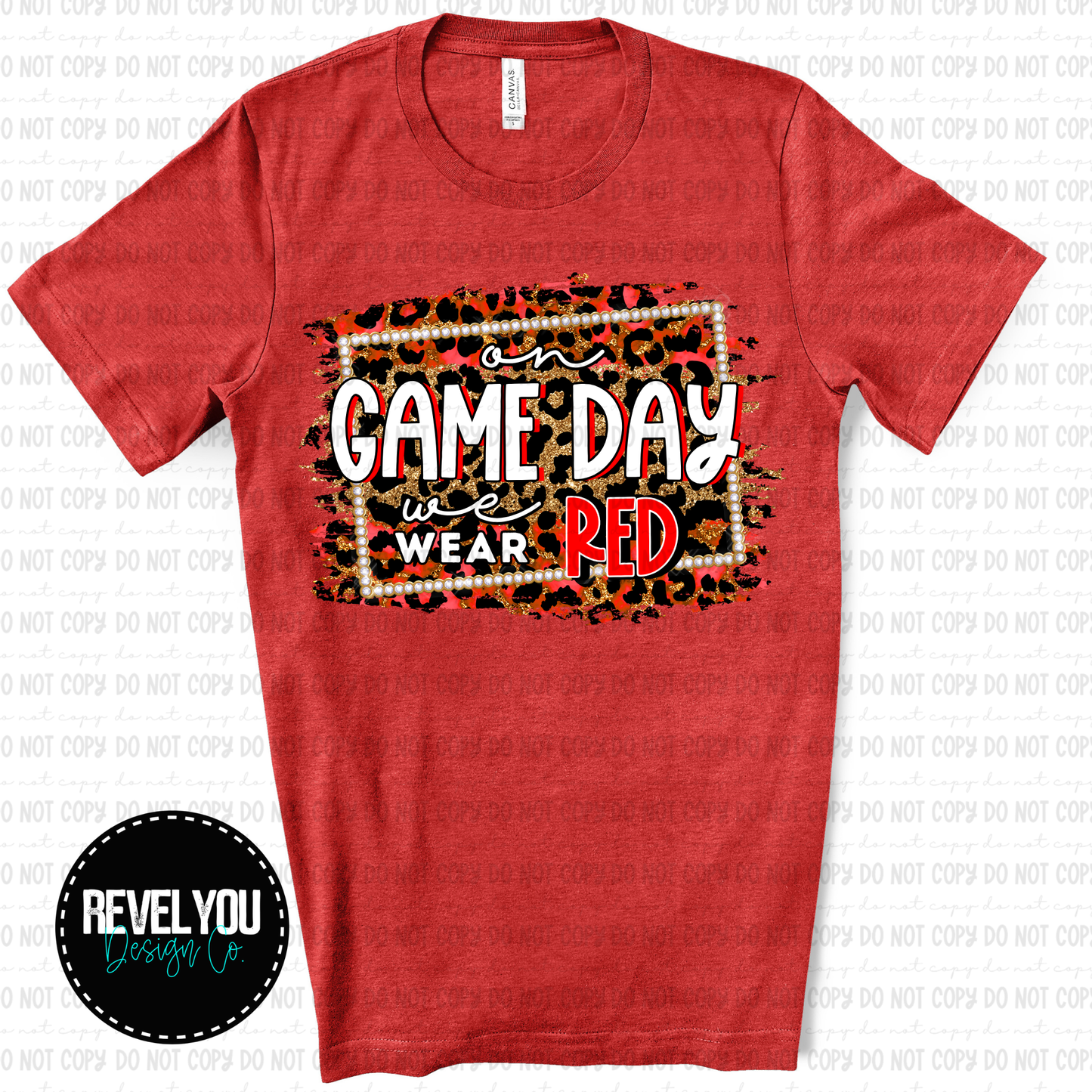 GAME DAY RED - PNG