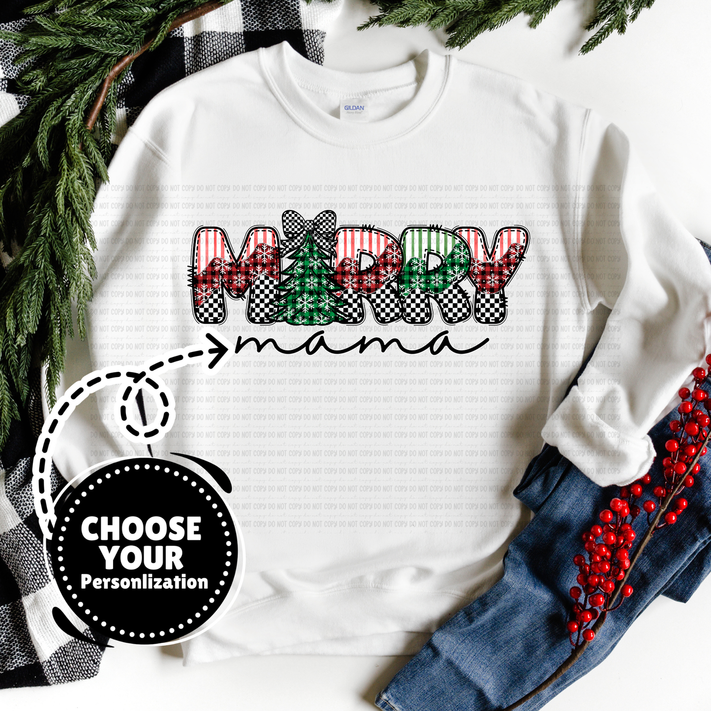 Merry Custom Title - Customize Yours - PNG