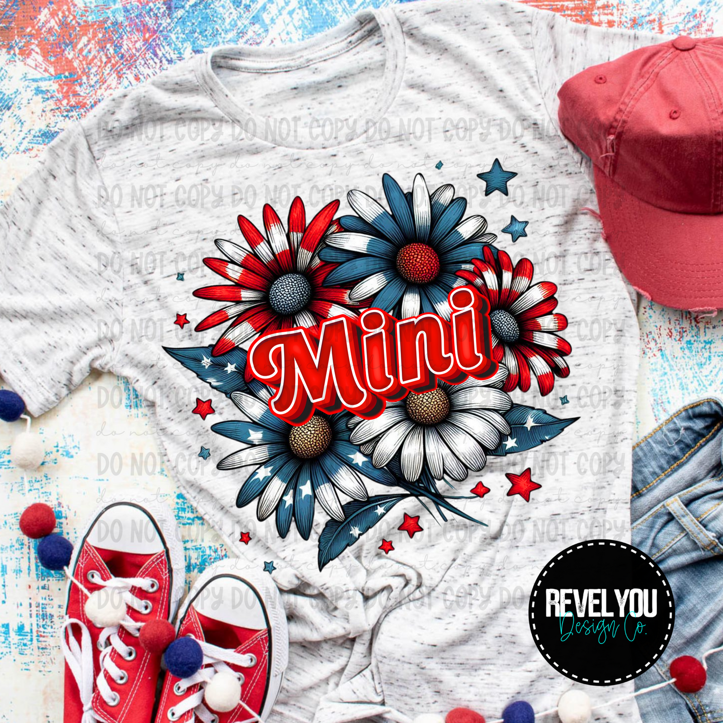 Patriotic Floral Mini - PNG