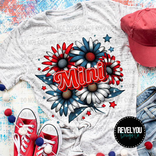 Patriotic Floral Mini - PNG
