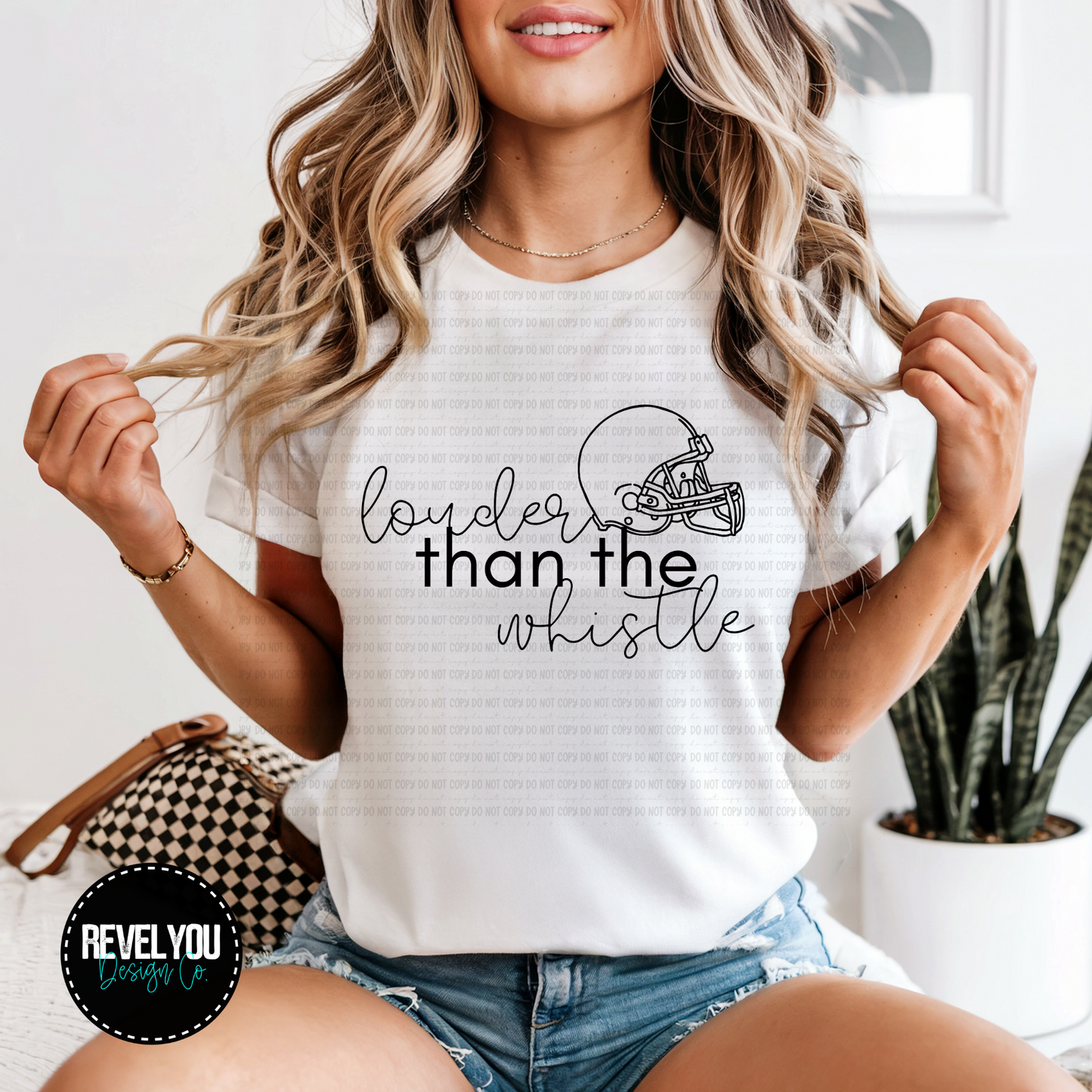 Louder Than The Whistle Football - Black/White Set - PNG