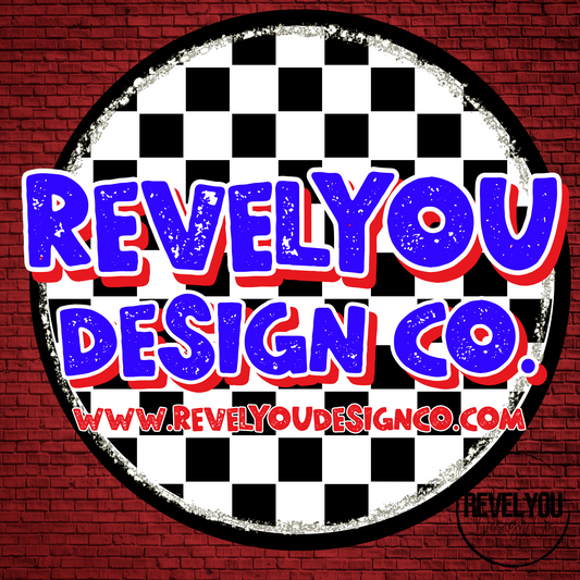 CUSTOMIZE** Checkered Patriotic Branded Logo - PNG