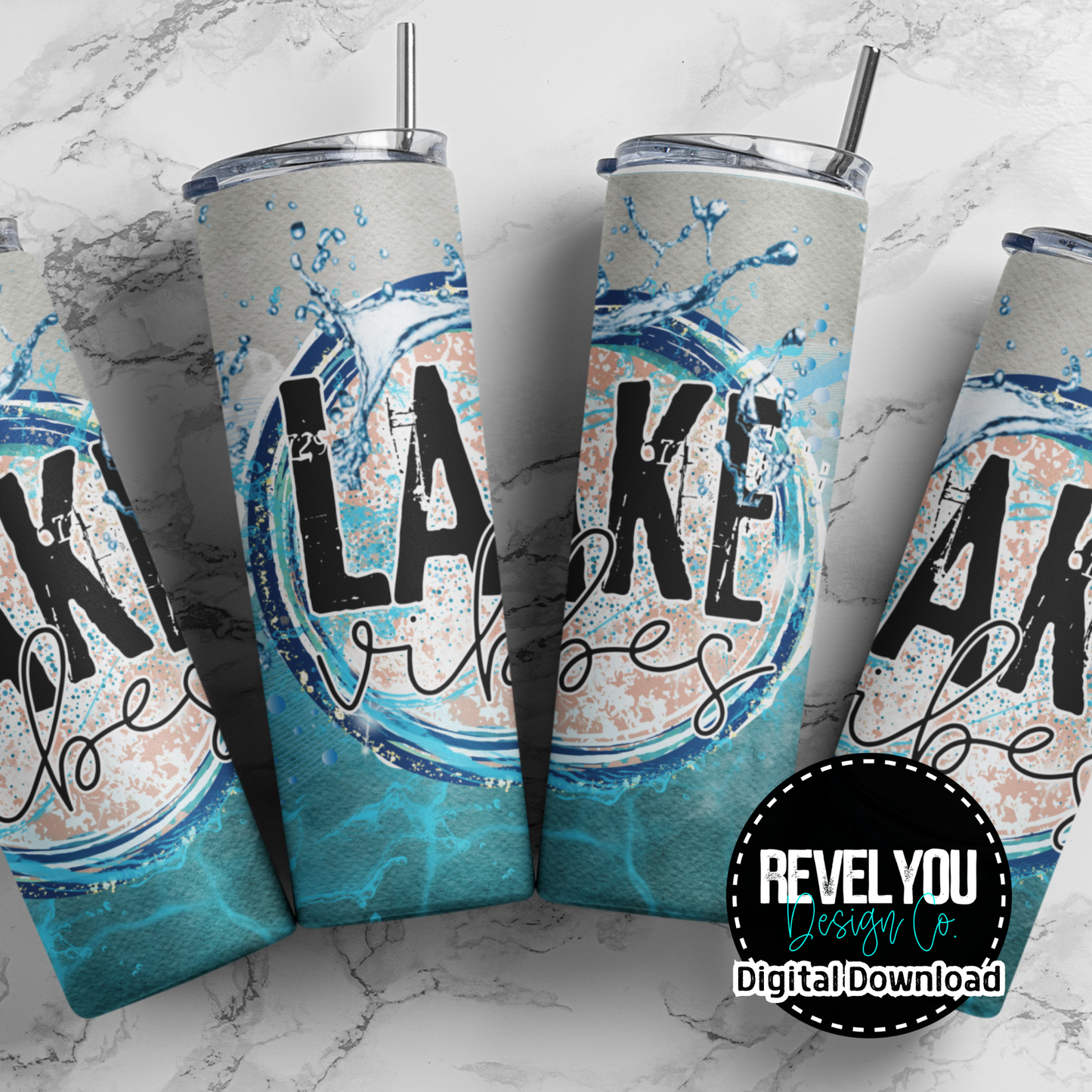 Lake Vibes - Digital Tumbler PNG