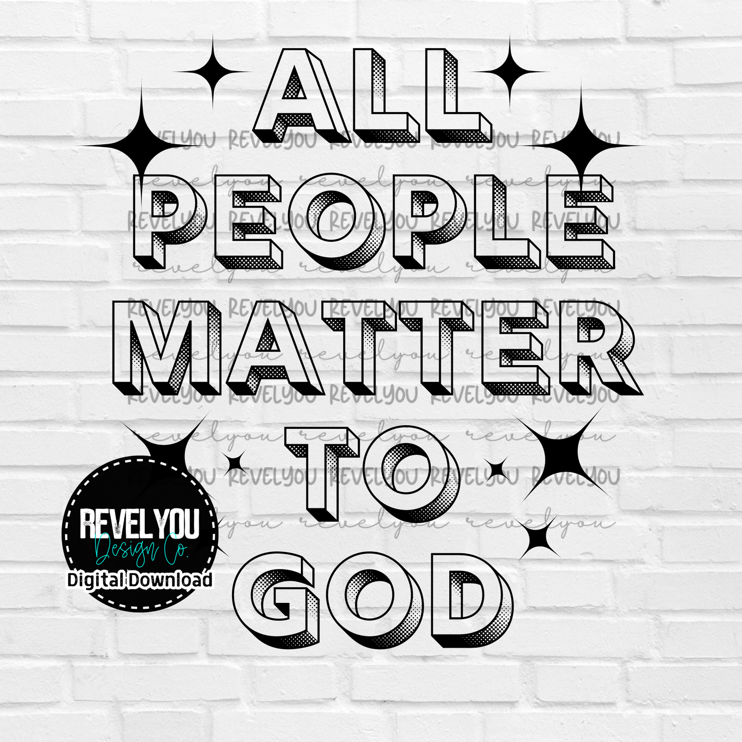 All People Matter To God *PROFIT GOES TO CHARITY* - PNG