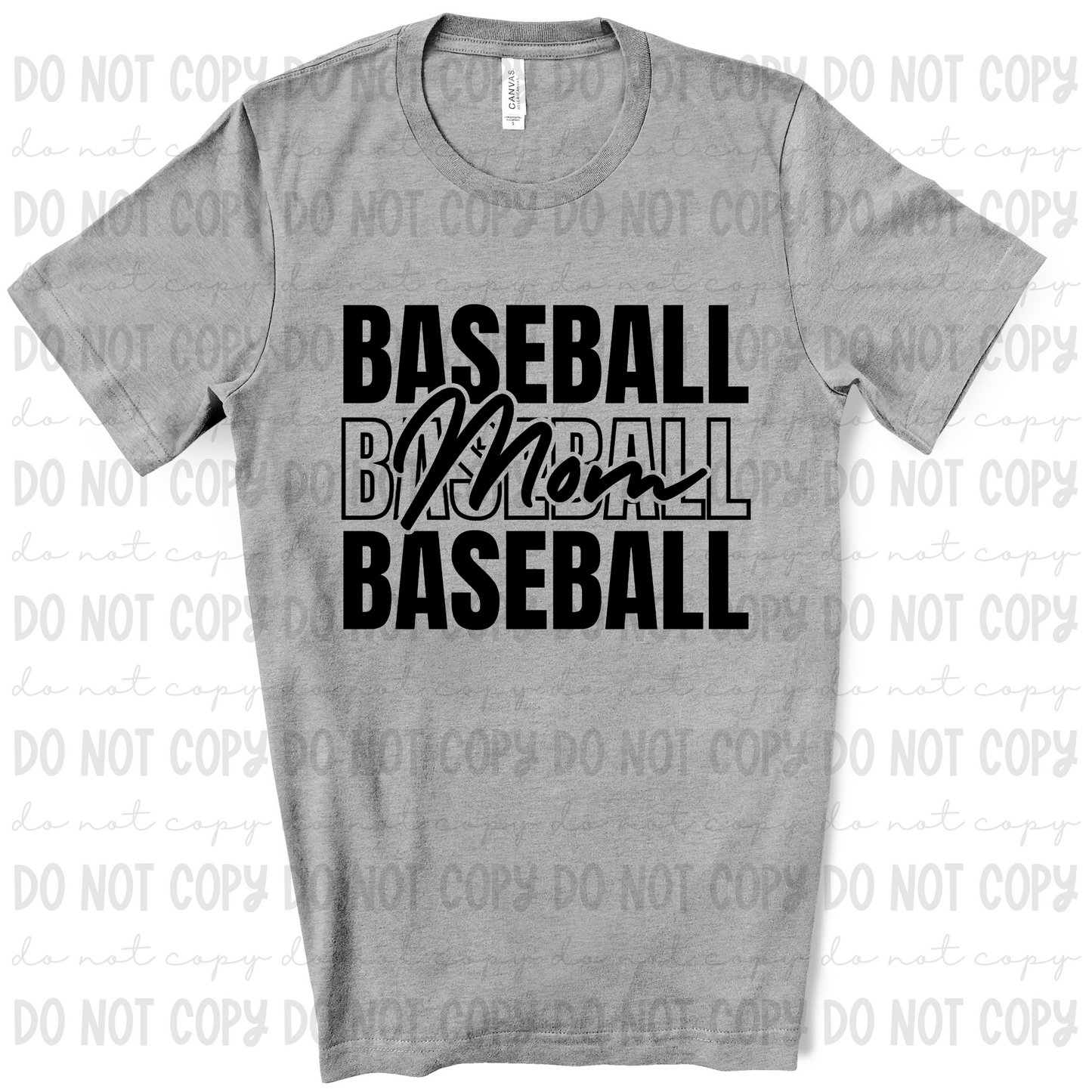 Baseball Stack Mom Script - PNG Set