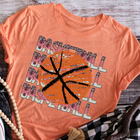 Basketball Retro Stack - PNG