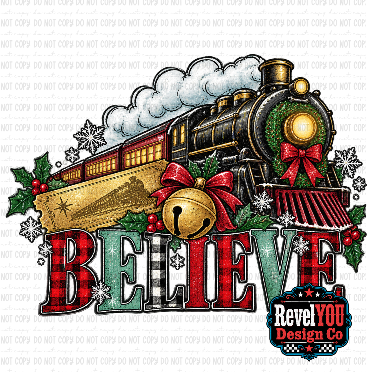 Believe Train - PNG ONLY - THREE AVAILABLE