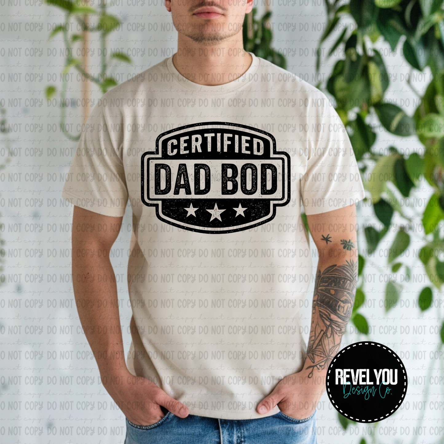 Certified Dad Bod Black/White Set - PNG