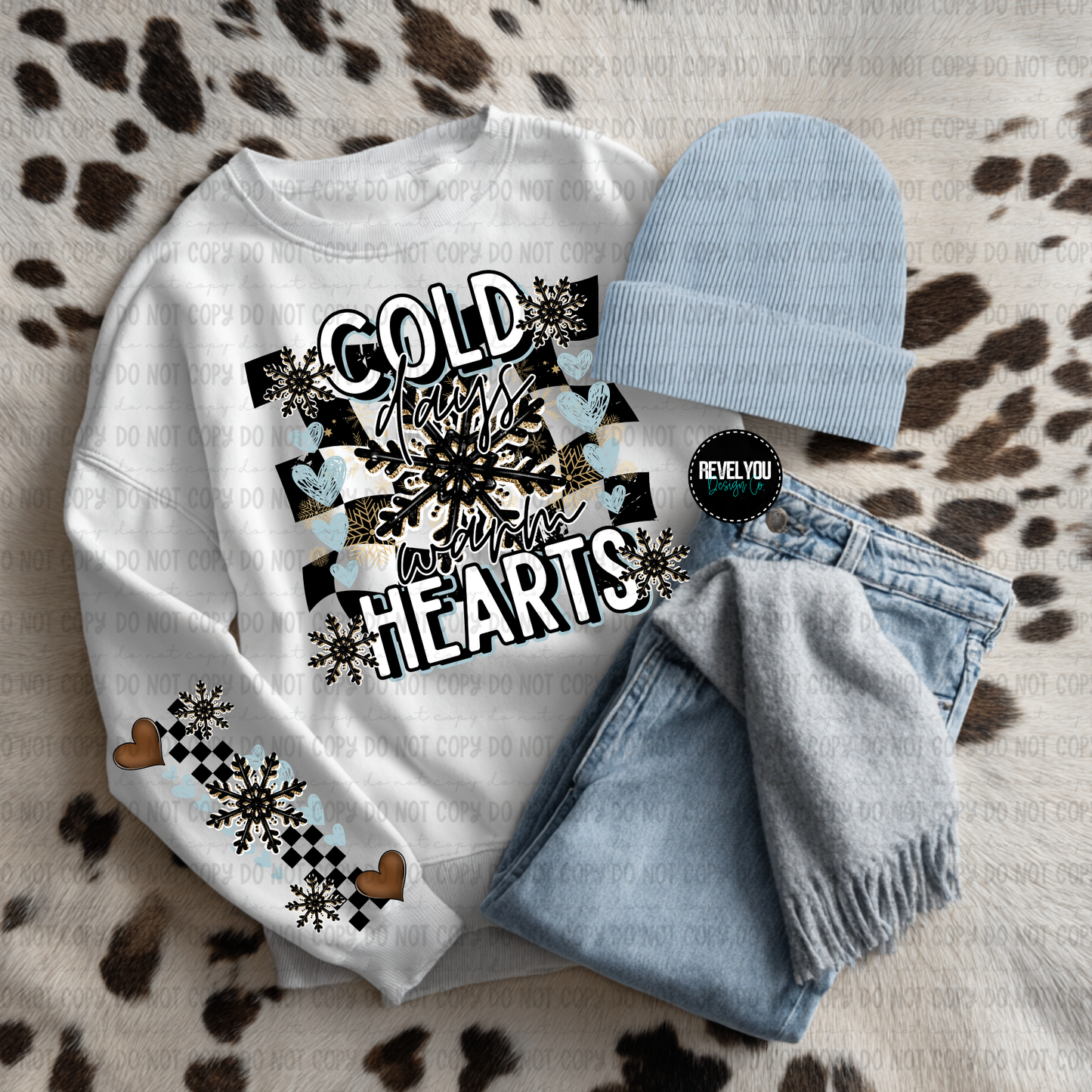 Cold Days Warm Hearts Checker - Sleeve Sold Separately