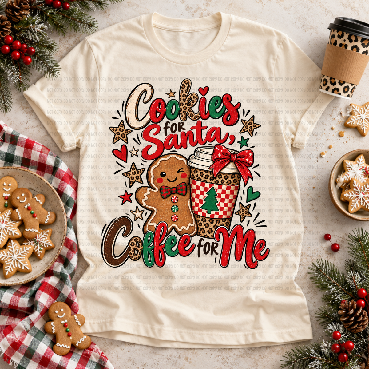 Cookies For Santa, Coffee for Me - PNG