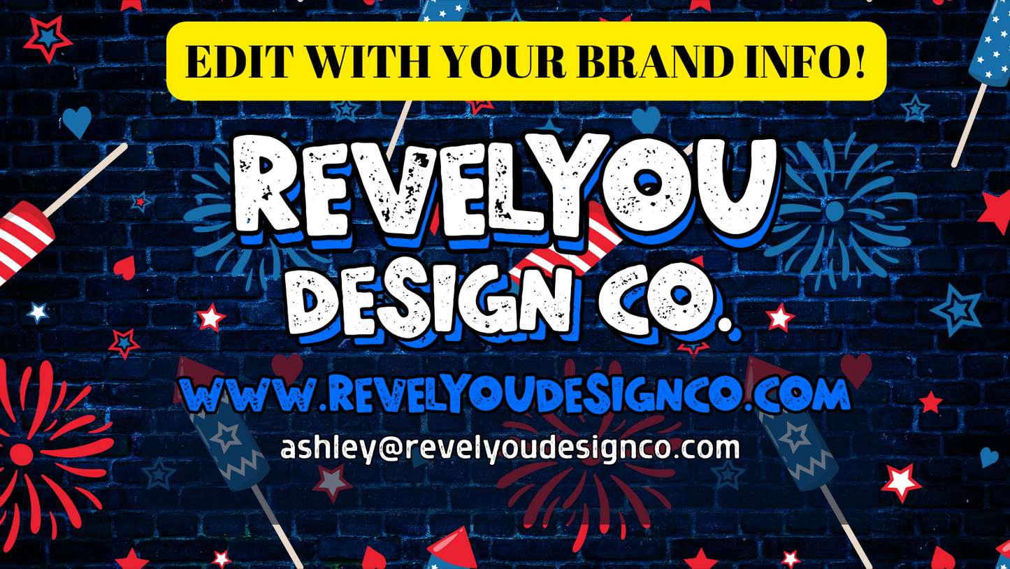Fireworks & Freedom Facebook Cover Photo Template
