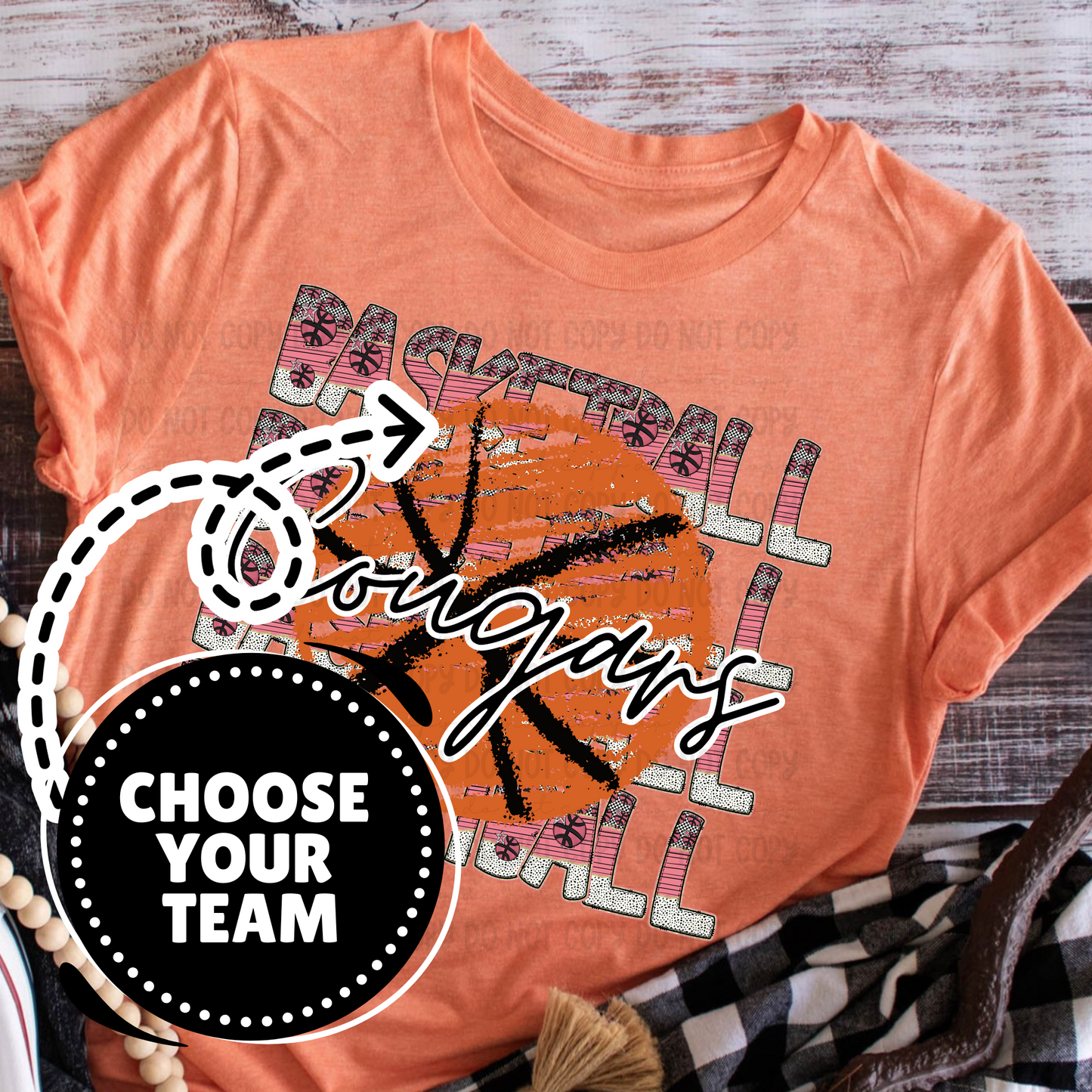 Retro Basketball Stack - Customize Yours - PNG