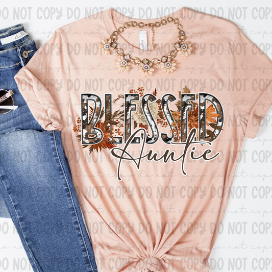 Cowhide Blessed Auntie - PNG