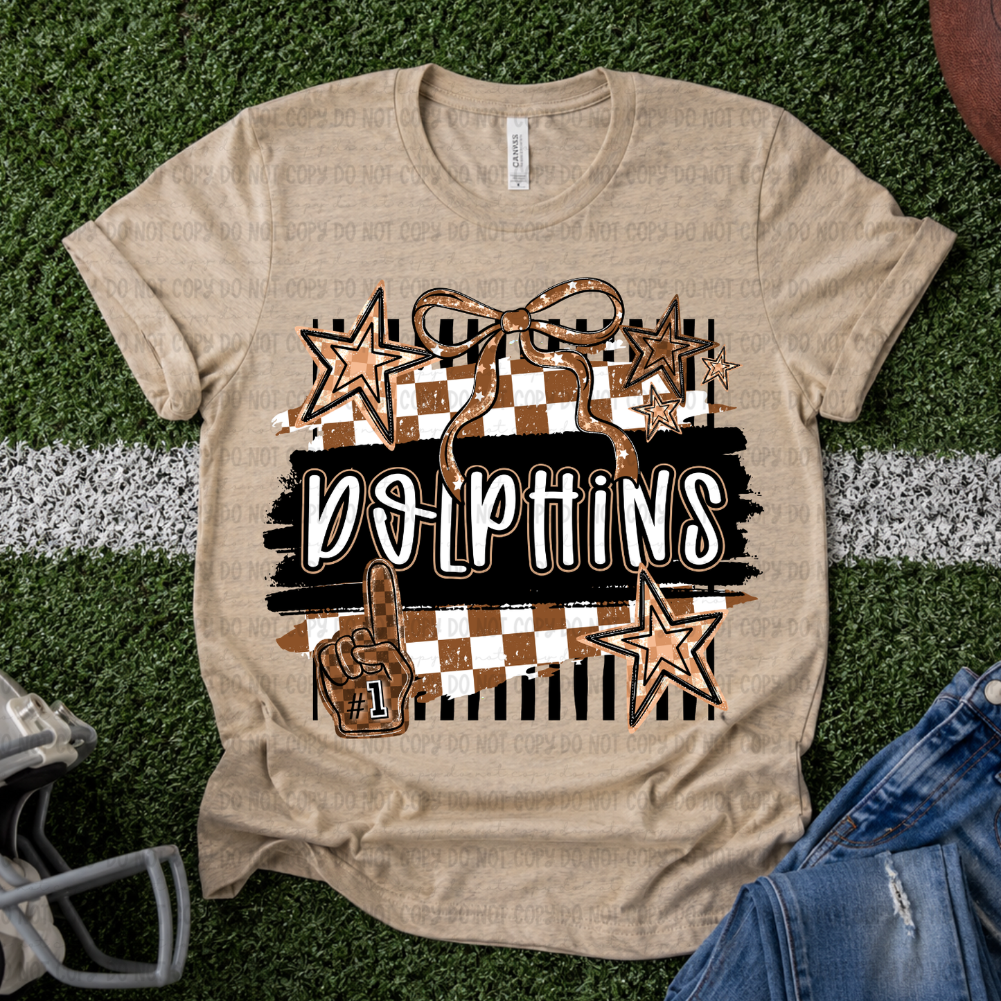 Retro Dolphins - PNG