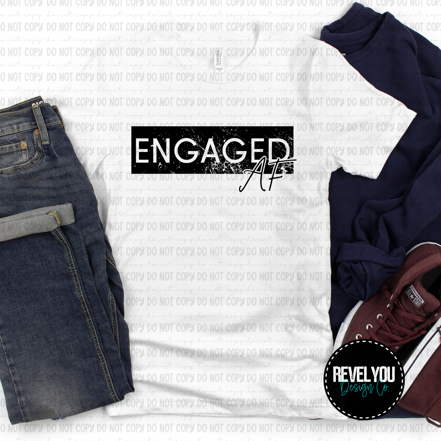 Married/Engaged AF Pack - Black White Set - PNG