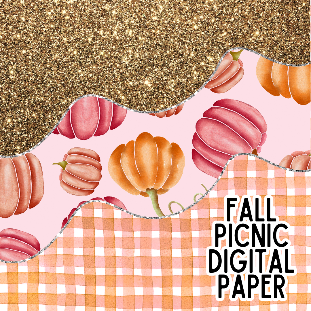 Fall Picnic Digital Paper
