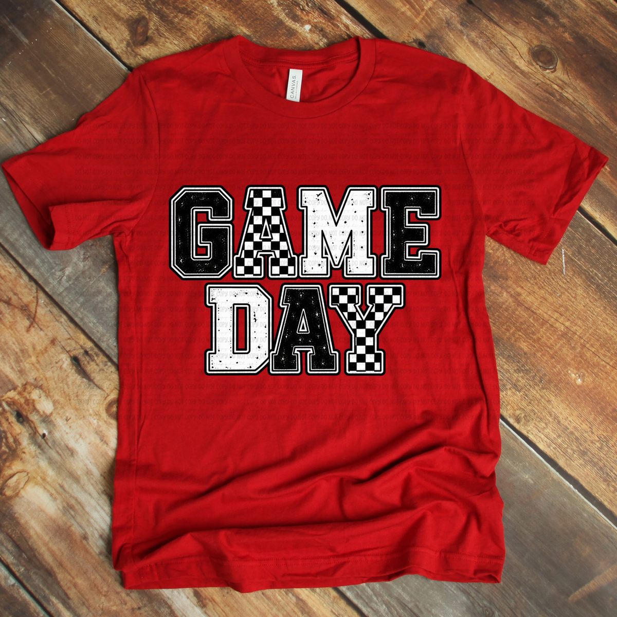 GAME DAY Black & White - PNG