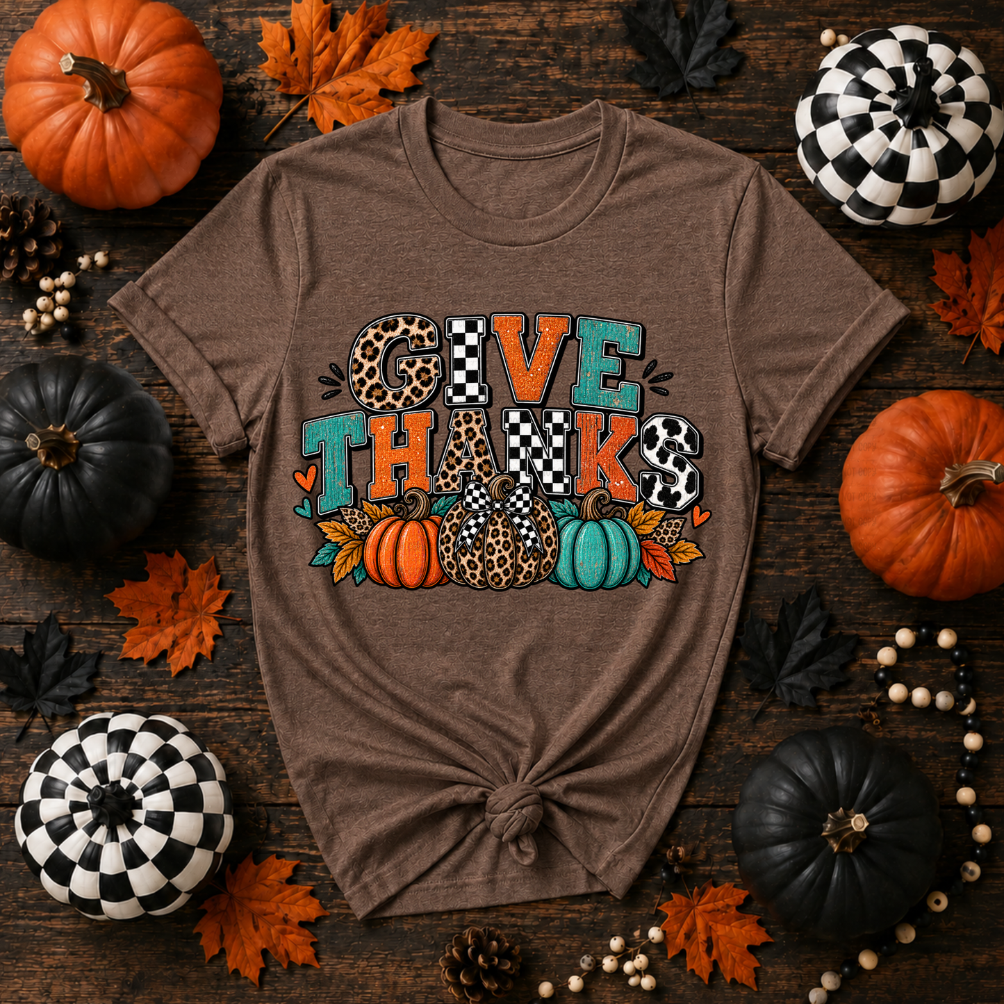 Give Thanks Pumpkins - PNG