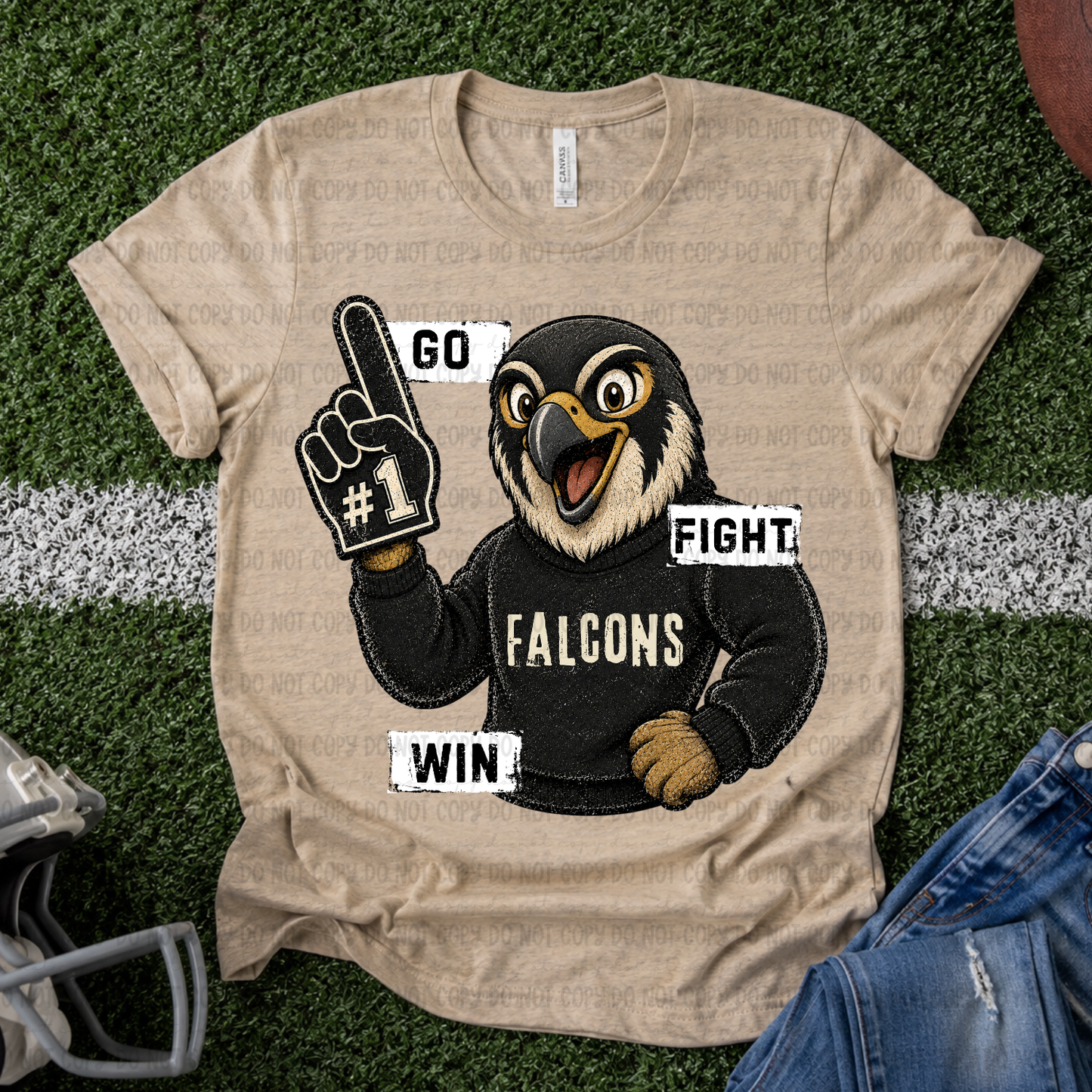 Go Fight Win Falcons - PNG
