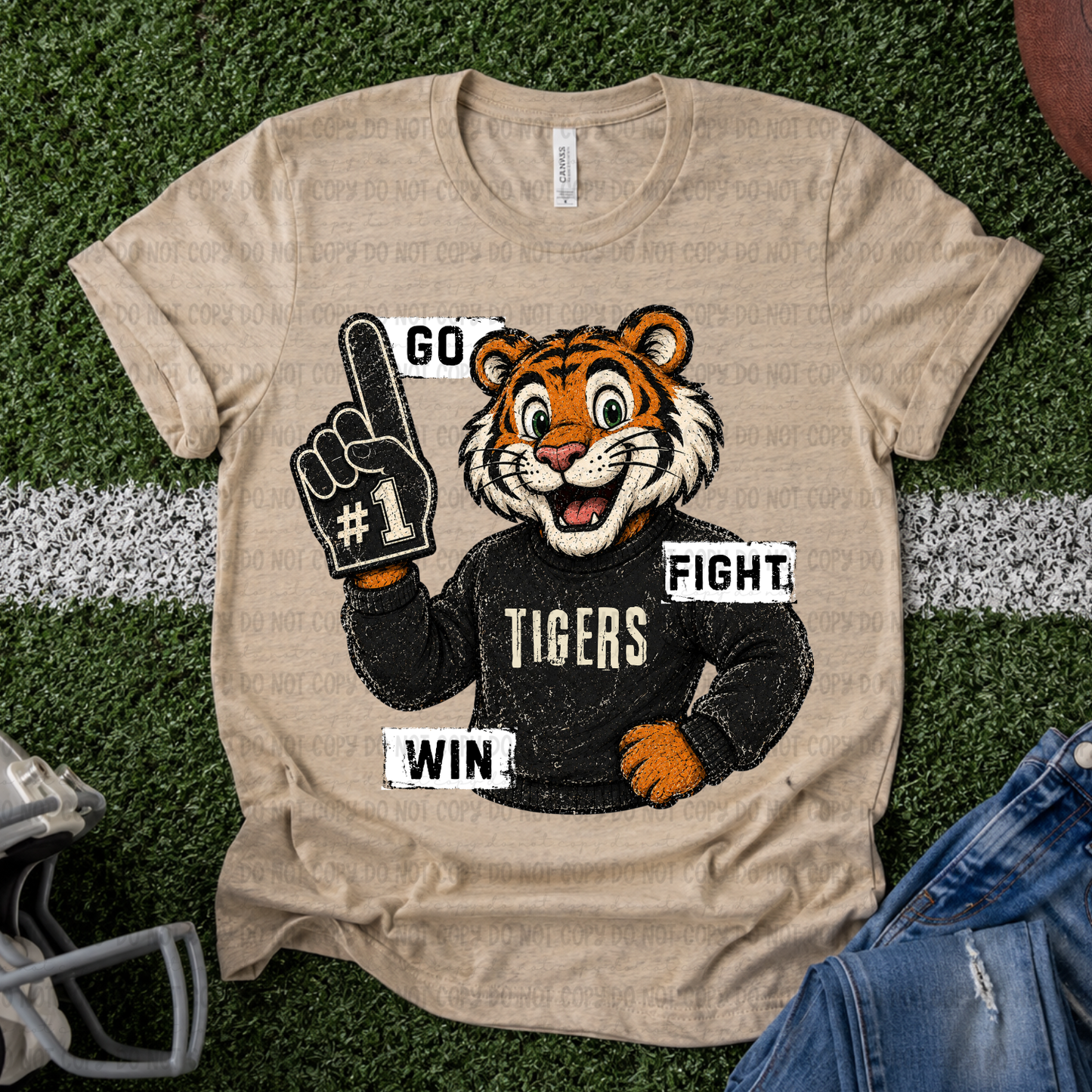 Go Fight Win Tigers - PNG