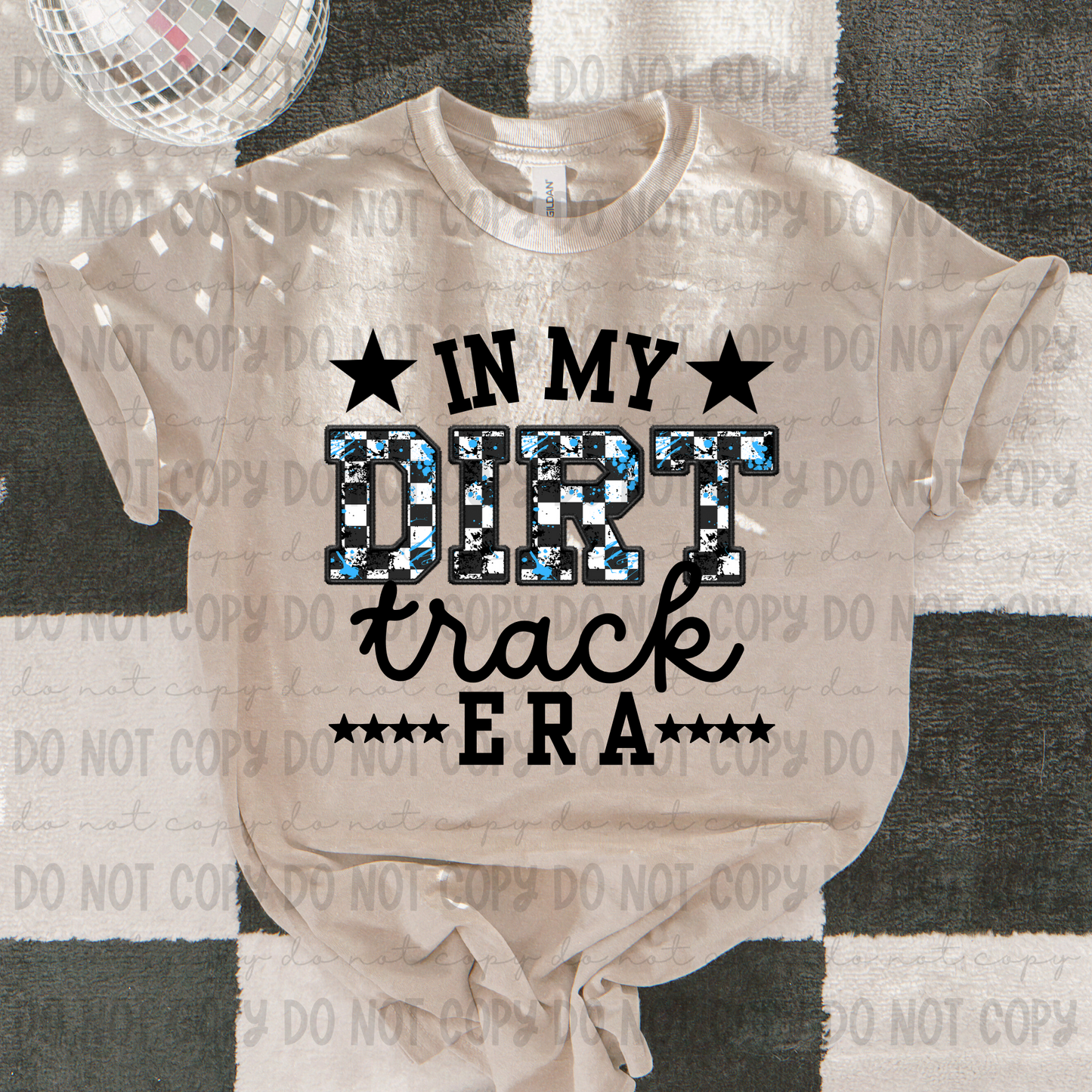 In My Dirt Track Era Blue - PNG