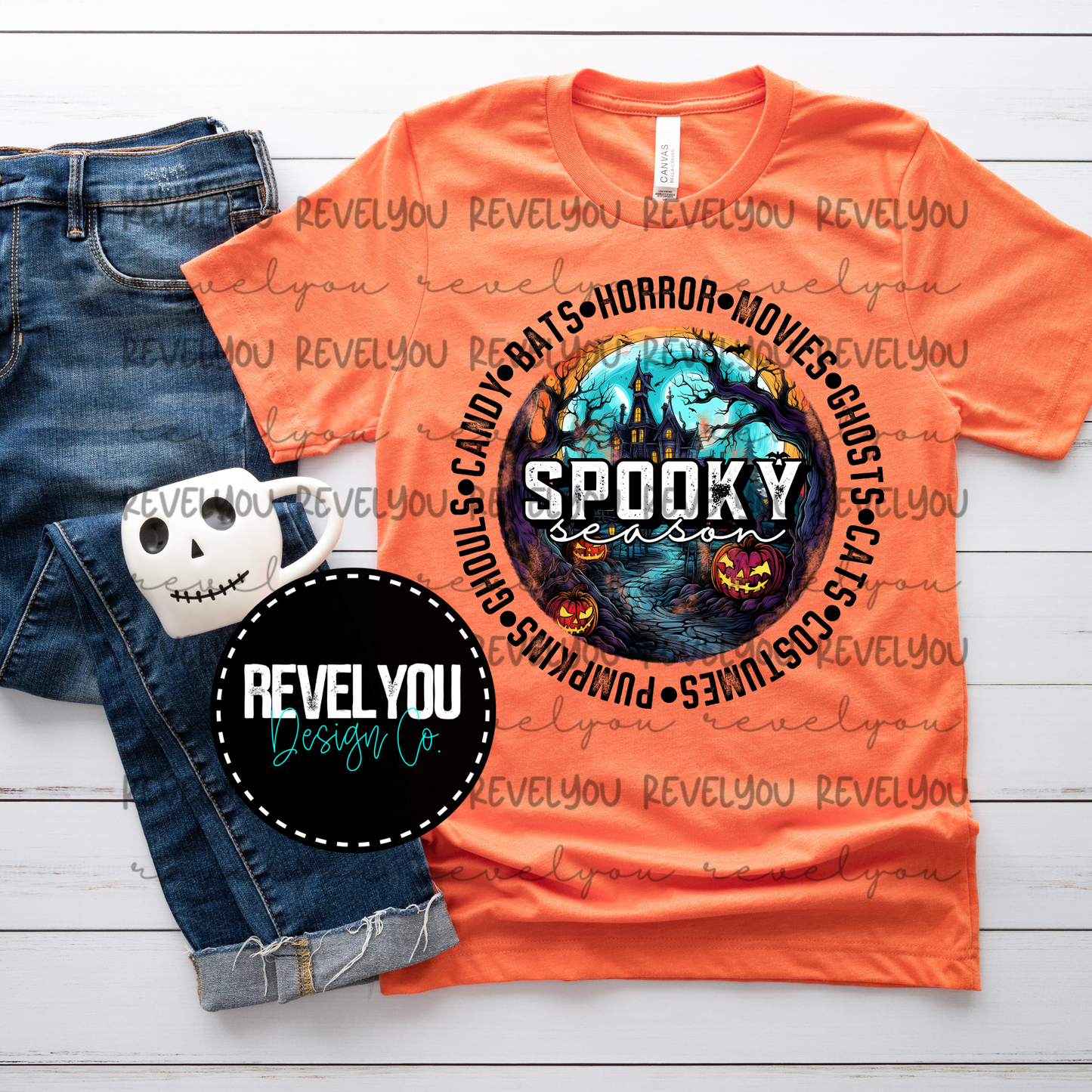 Spooky Season Circle - PNG