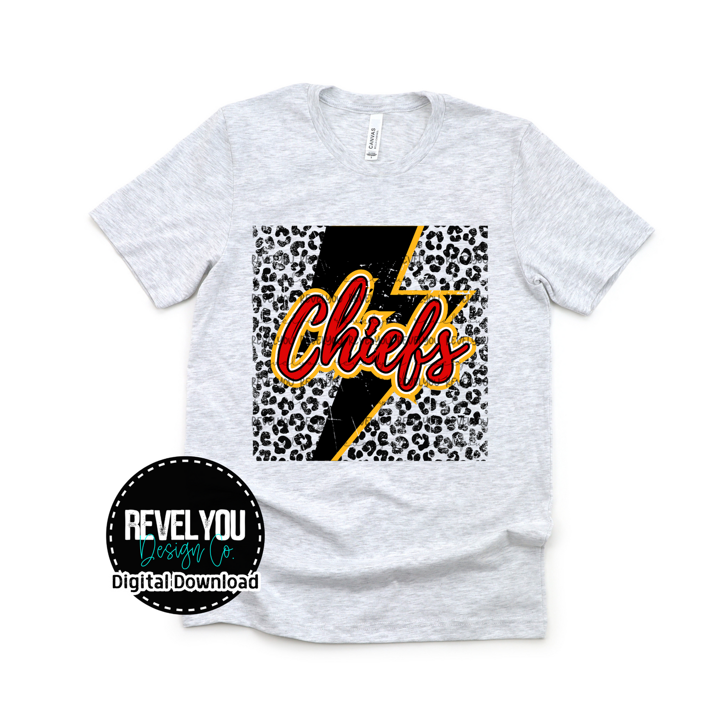 Leopard Bolt Spirit Design - CUSTOMIZE TO YOUR SCHOOL/TEAM