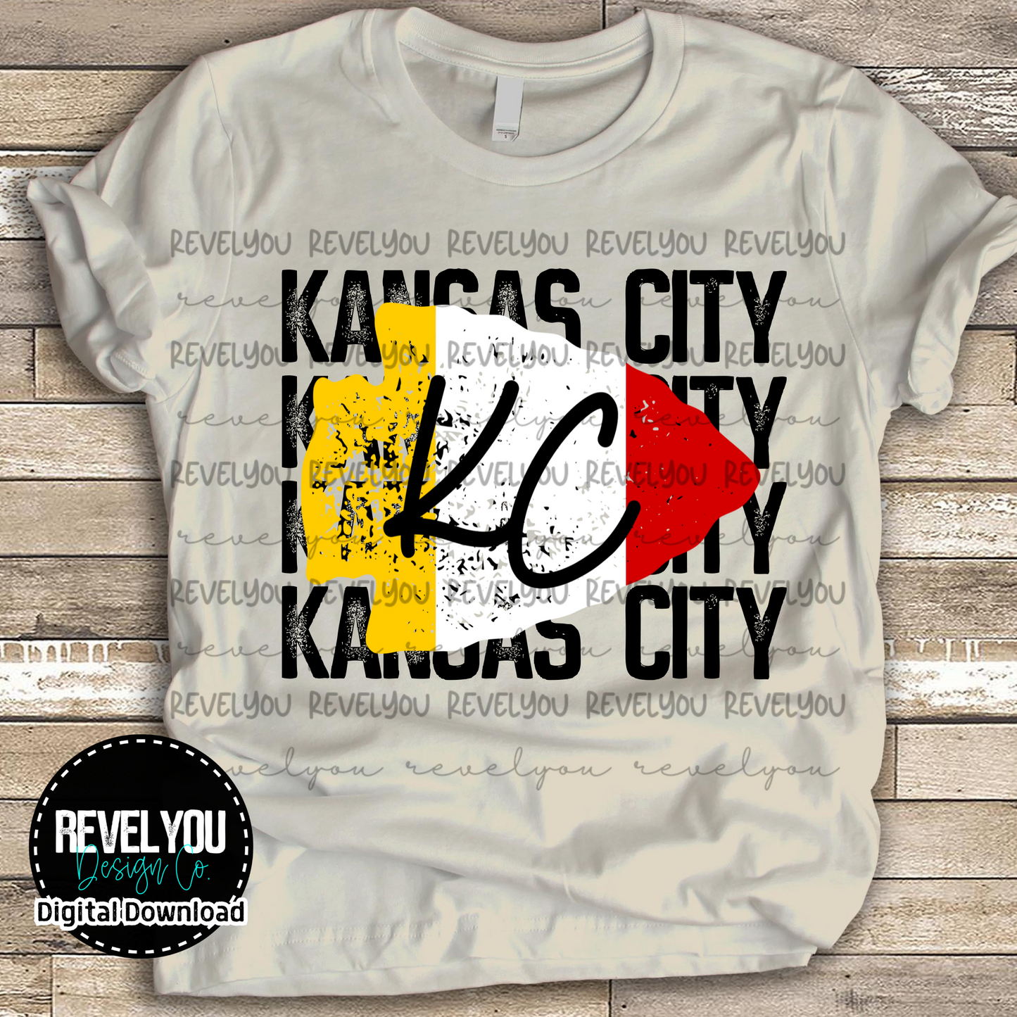 Kansas City Tri Color Stack - PNG