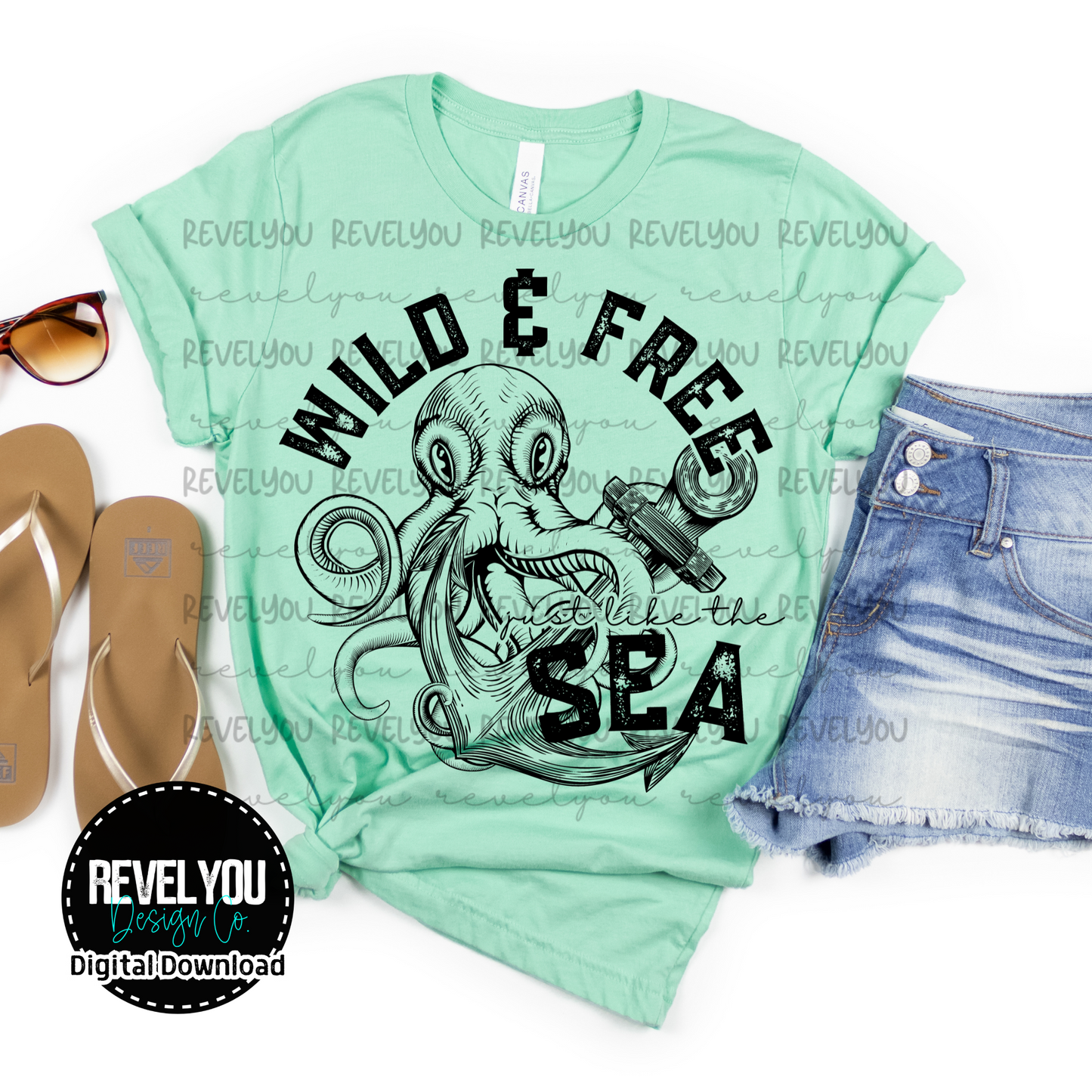 Wild & Free, Just Like The Sea - PNG