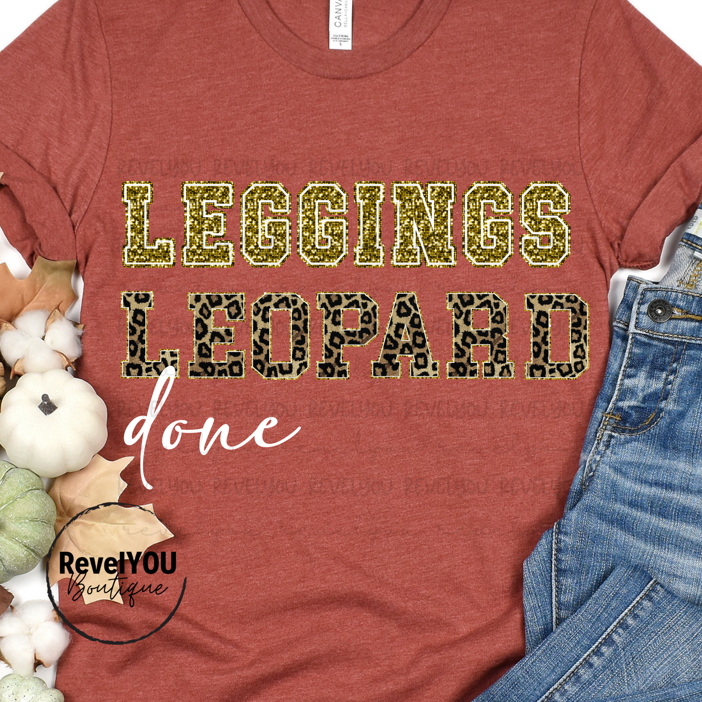 Leggings Leopard Done Faux Leopard Chenille - PNG