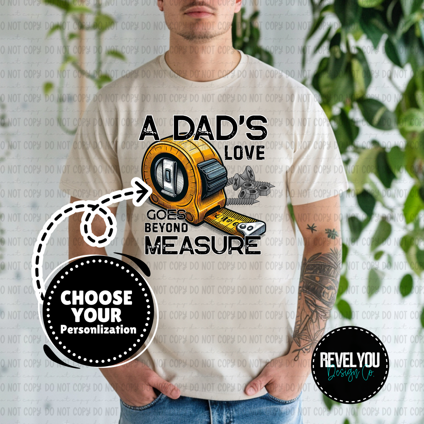 Love Goes Beyond Measure Tape Measure - Customize Yours - PNG
