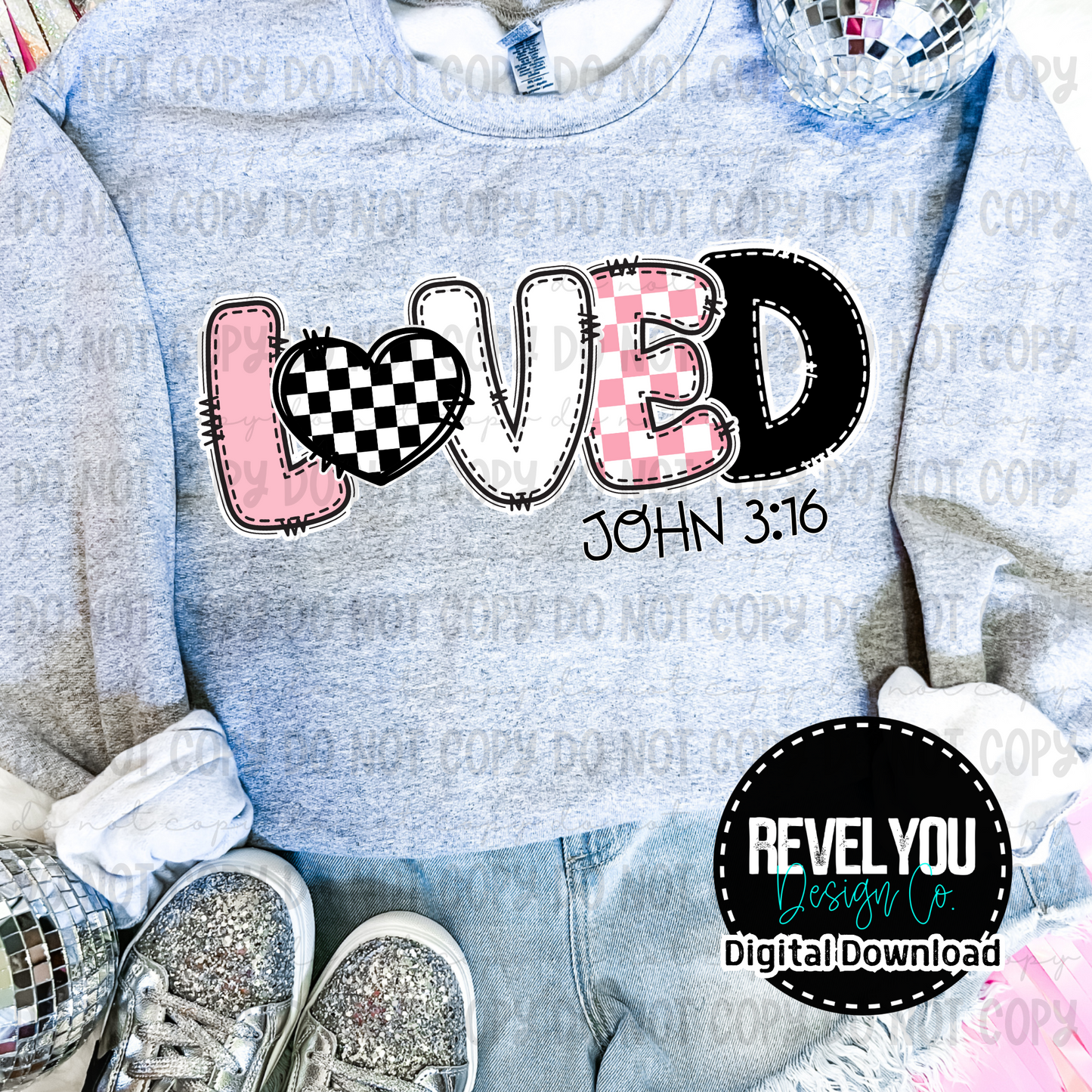 Loved John 3:16 - PNG