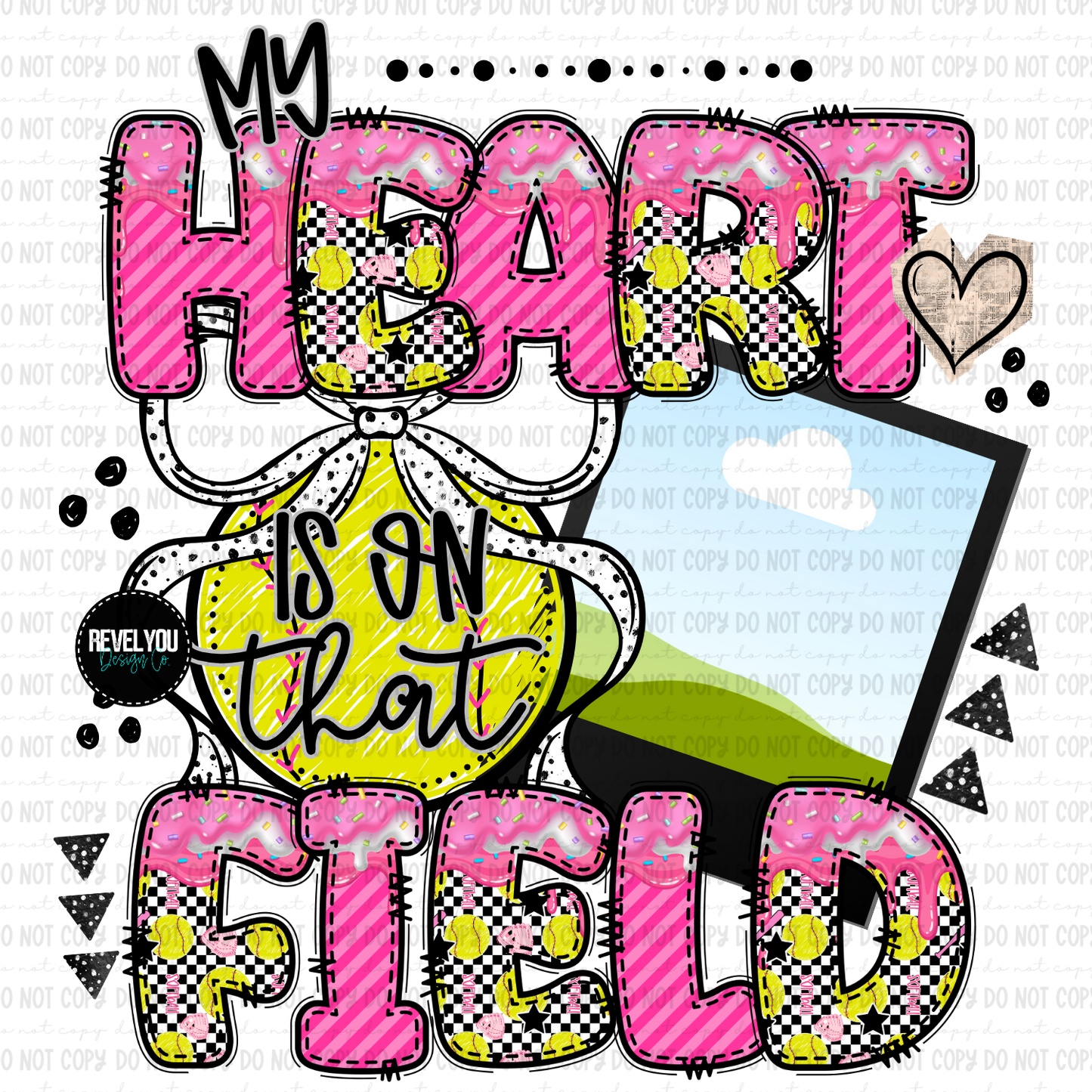 My Heart Is On That Field - Customize Your Photo - PNG