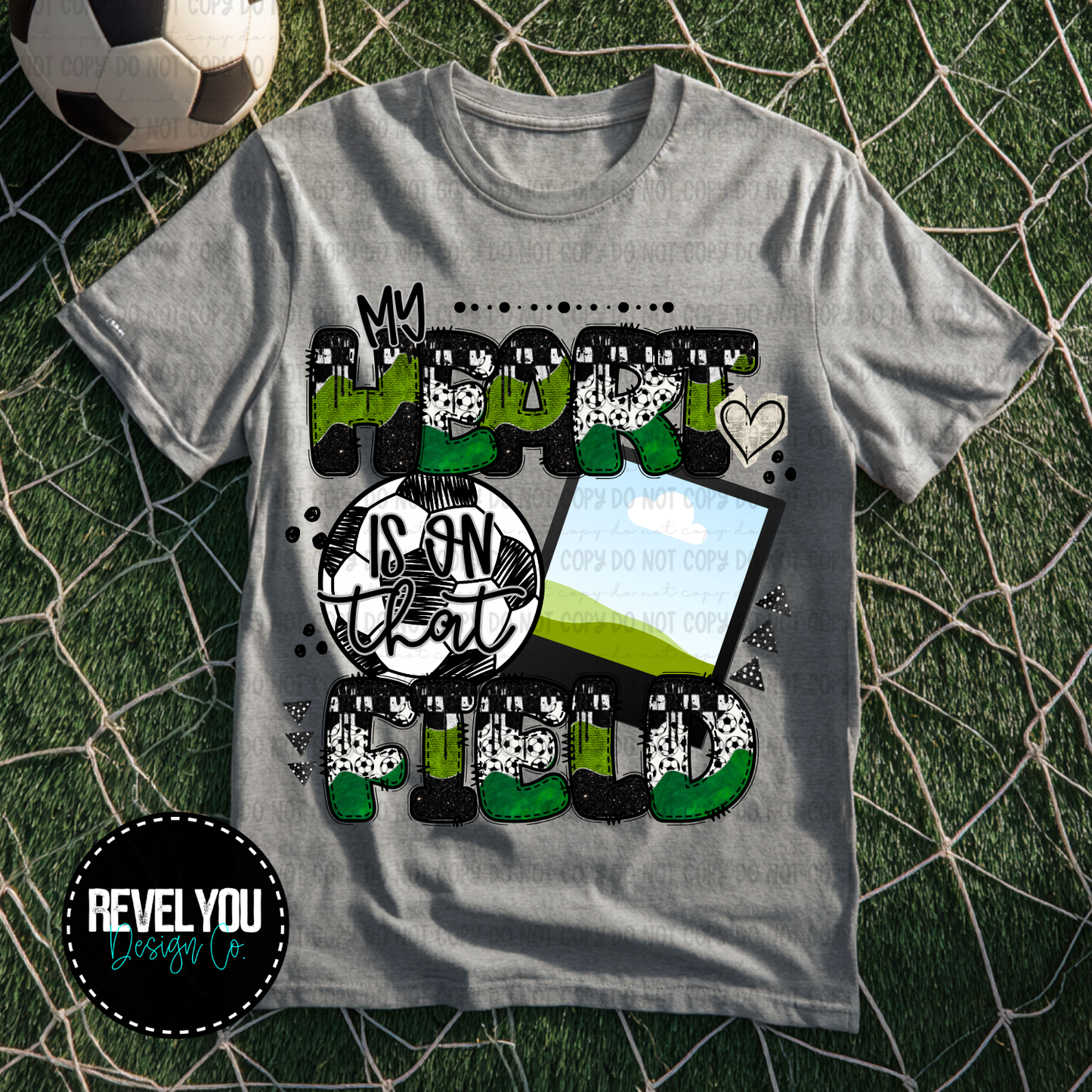 My Heart Is On That Field Soccer - Customize Your Photo - PNG