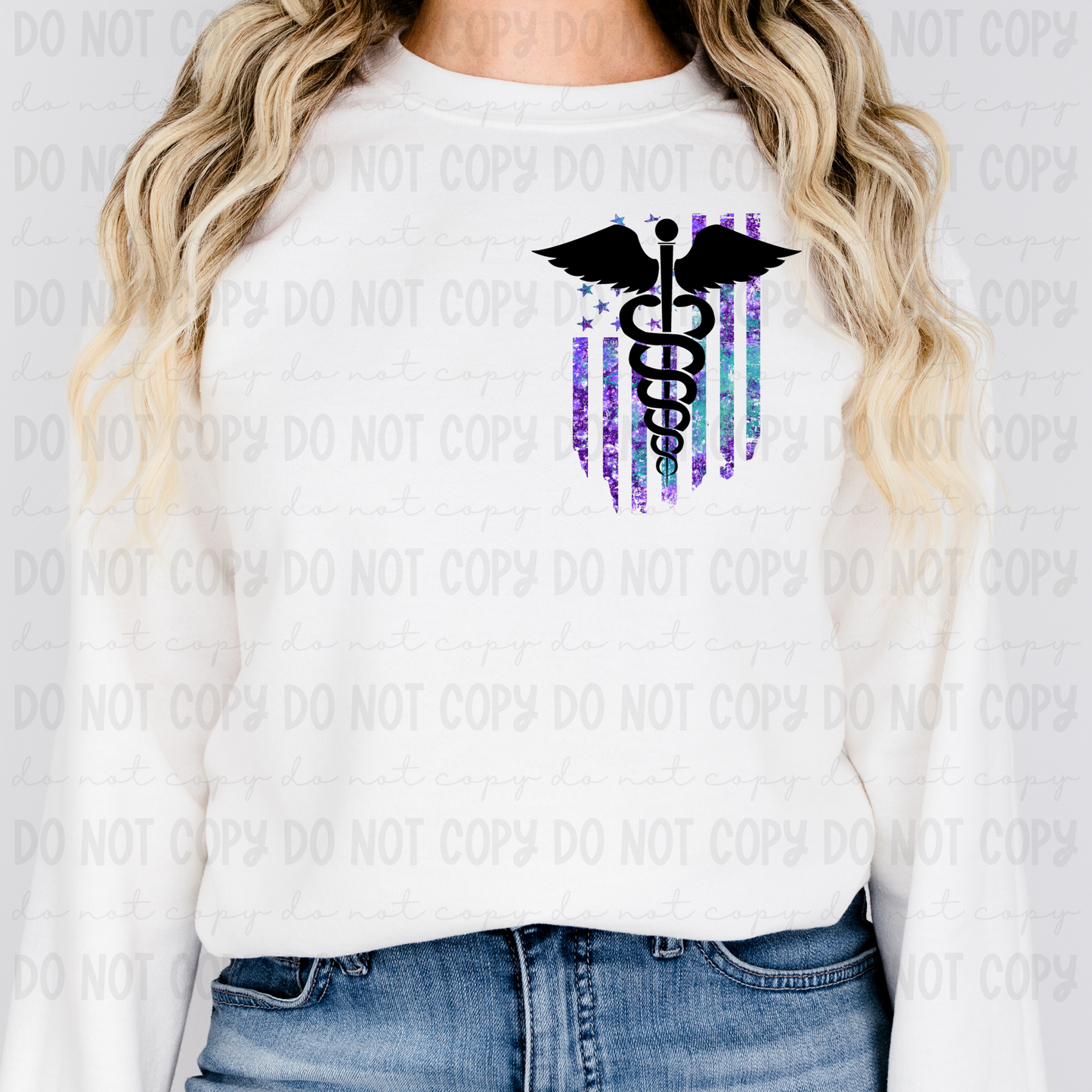 Nurse Word Flag Purple 3 - PNG
