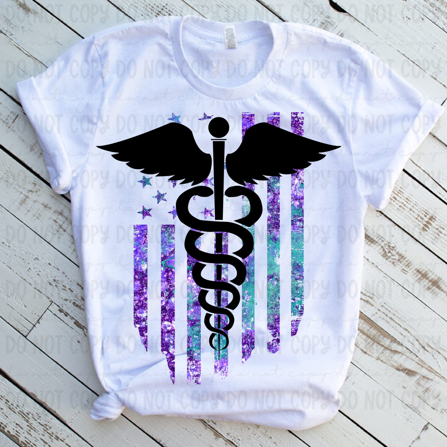Nurse Word Flag Purple 3 - PNG