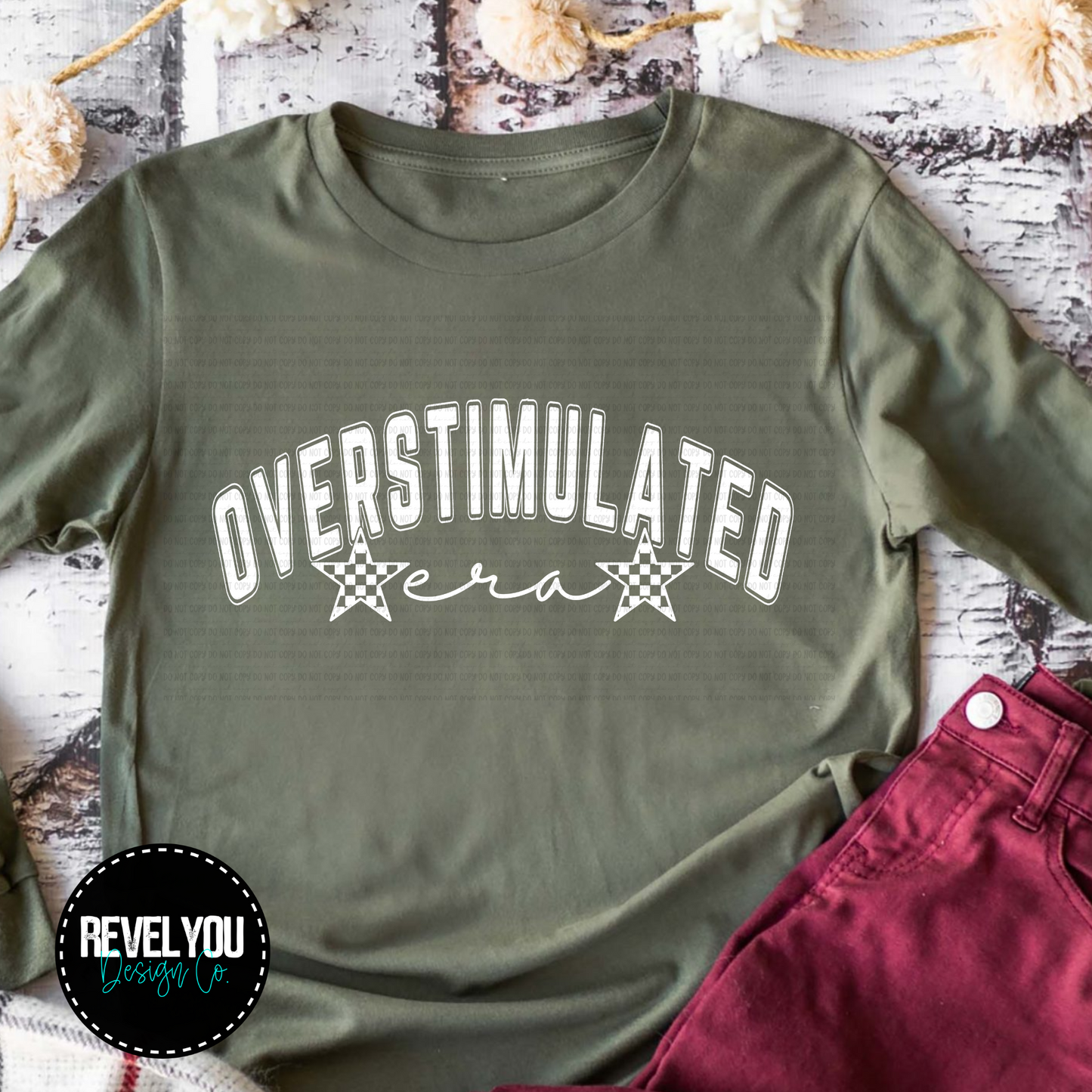 Overstimulated Era - Black and White Set - PNG