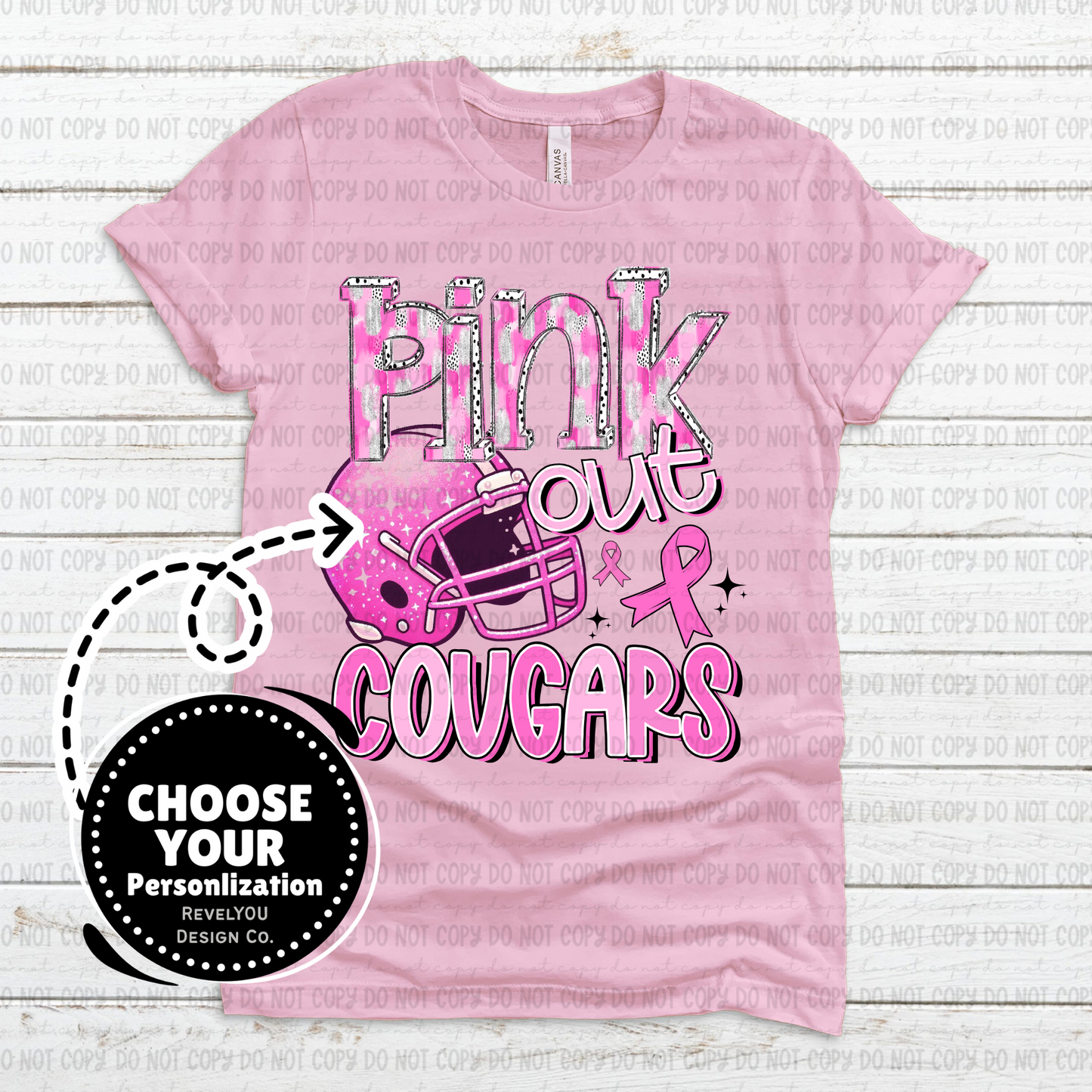 Pink Out Helmet Mascot - CUSTOMIZE YOURS! - PNG