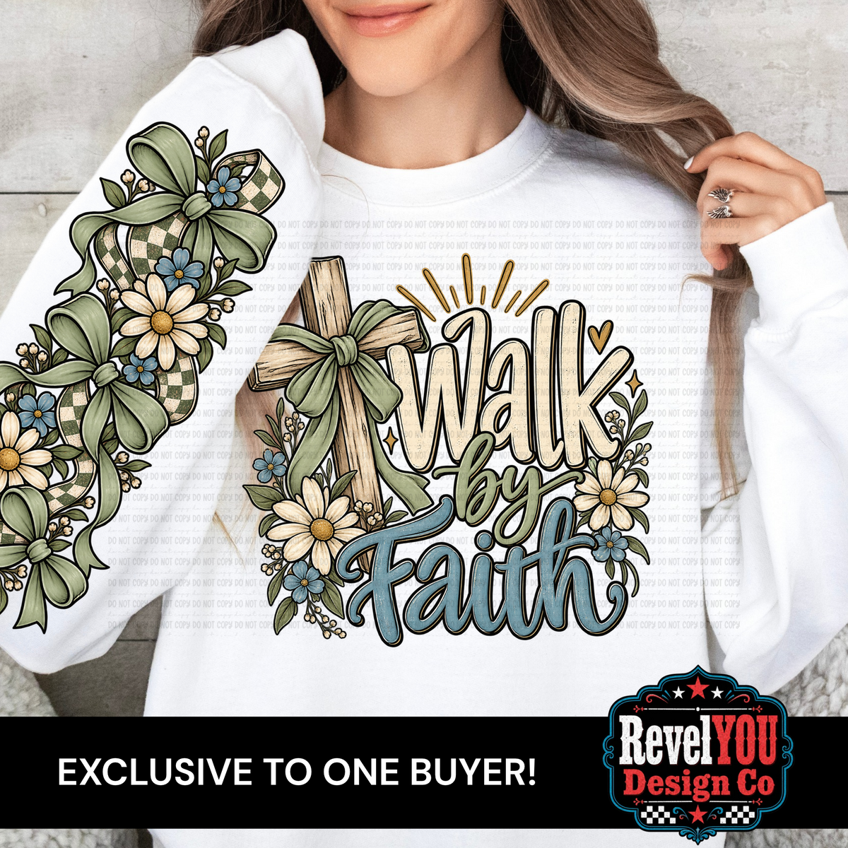 Walk By Faith - Sleeve Design Included! - ONE AVAILABLE!