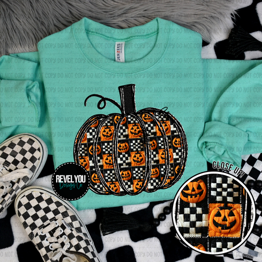 Quilted Pumpkin - PNG
