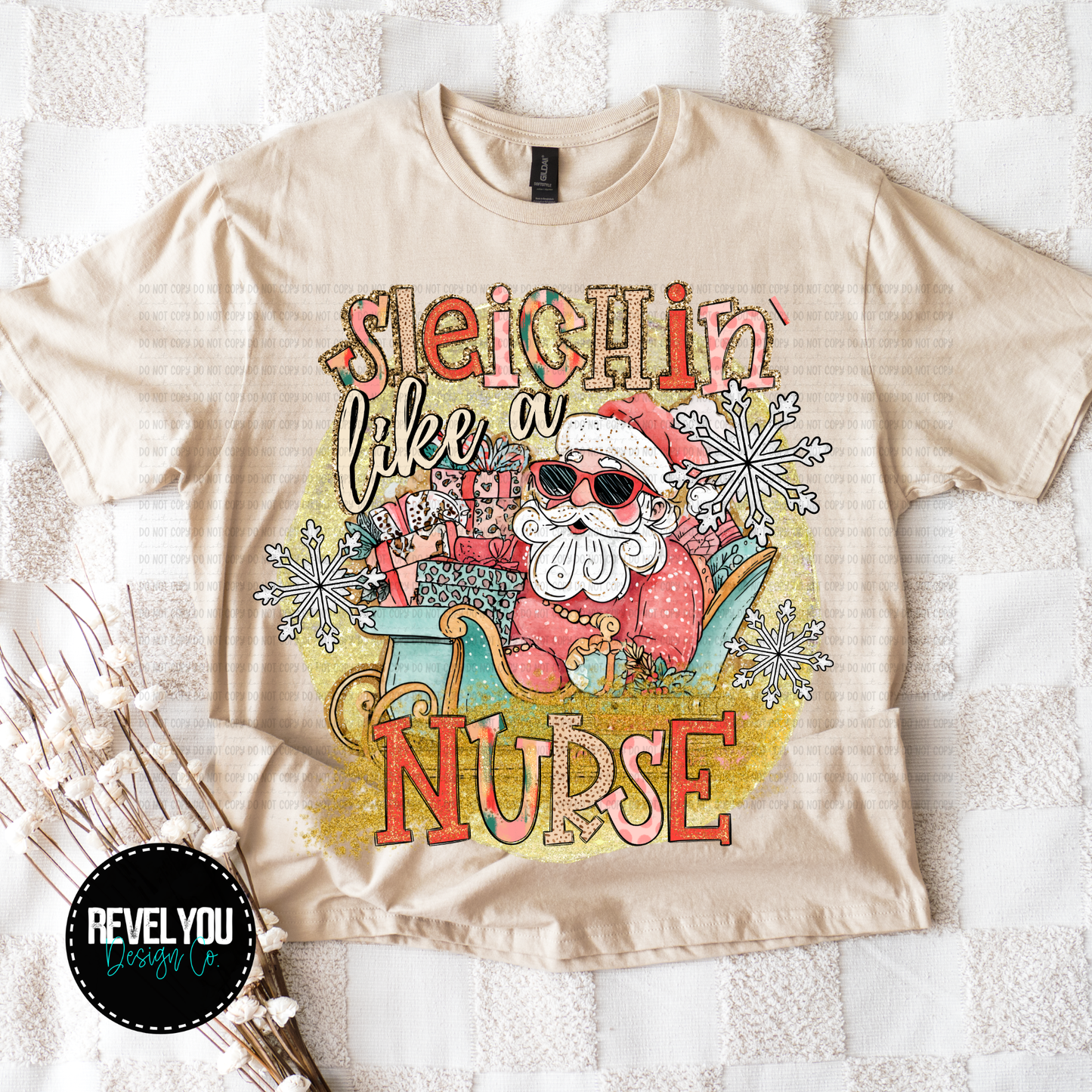 Sleighin' Like Nurse - PNG