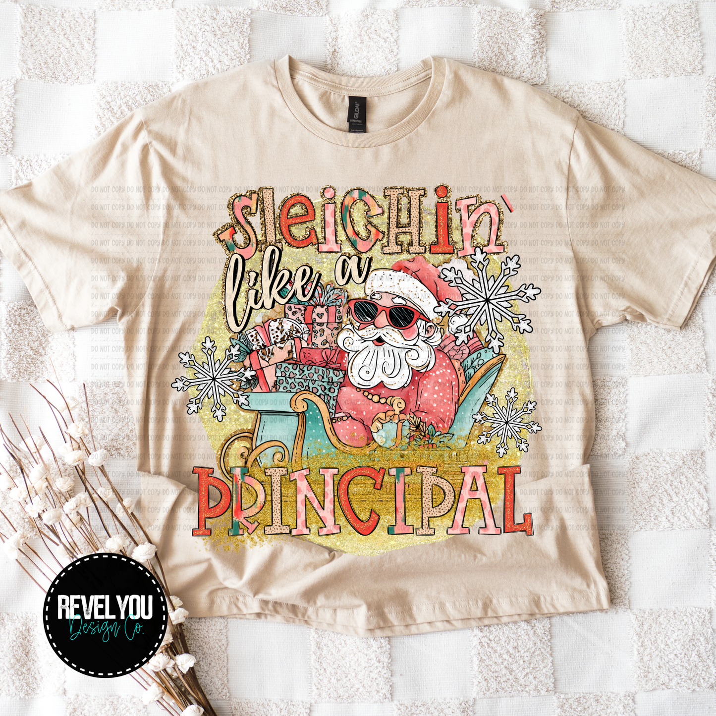 Sleighin' Like A Principal - PNG