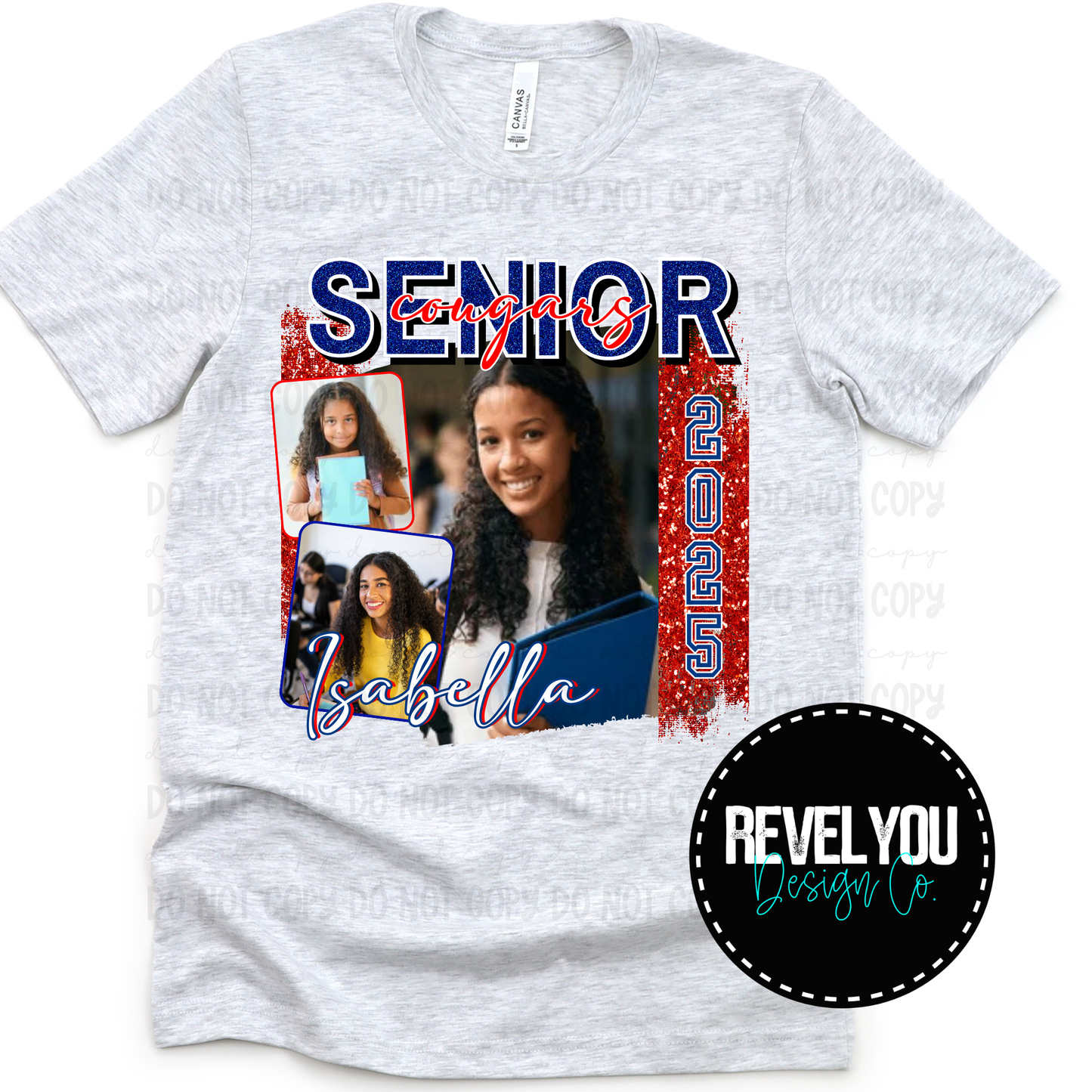 Senior Glitter Editable Template - REQUIRES CANVA