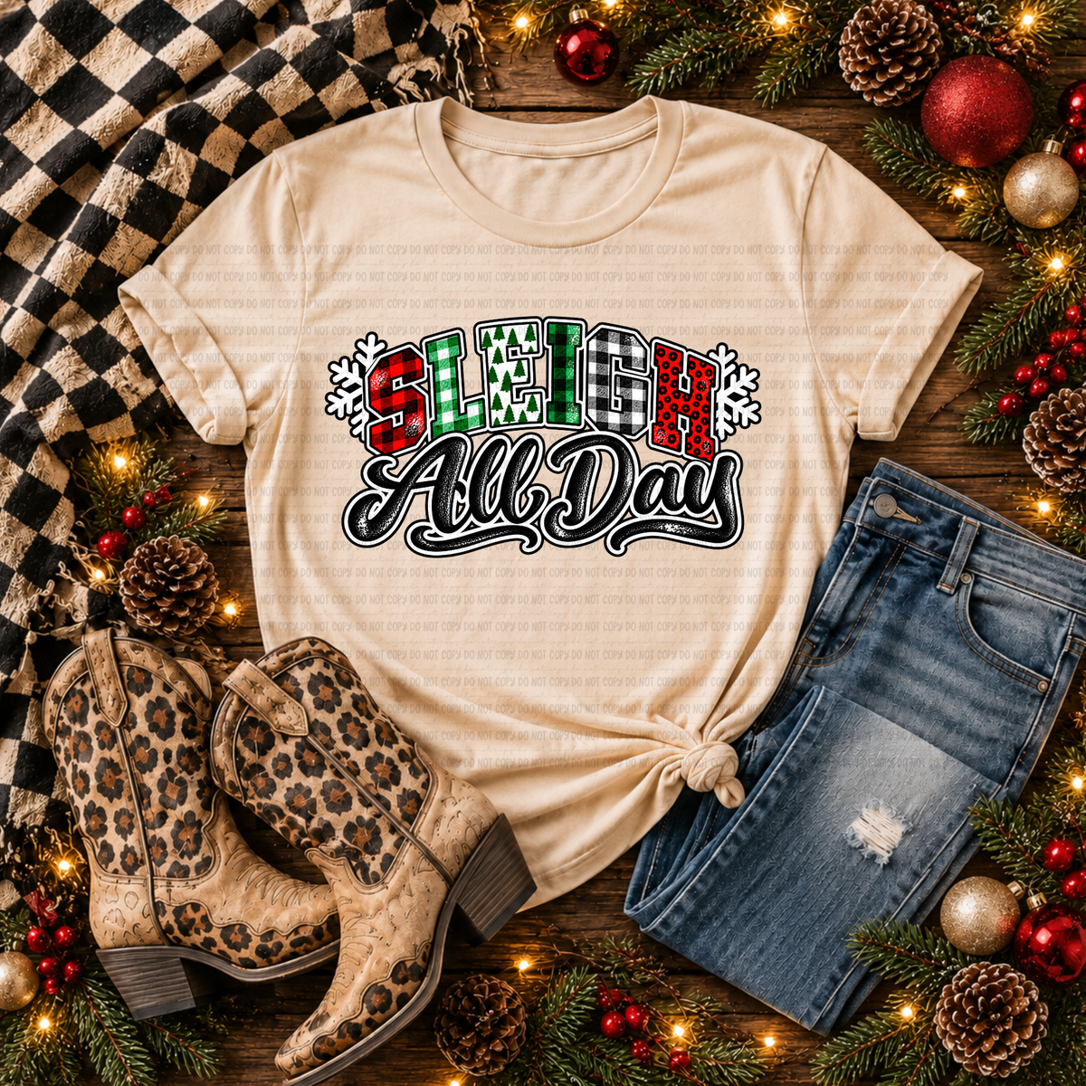 Sleigh All Day - PNG