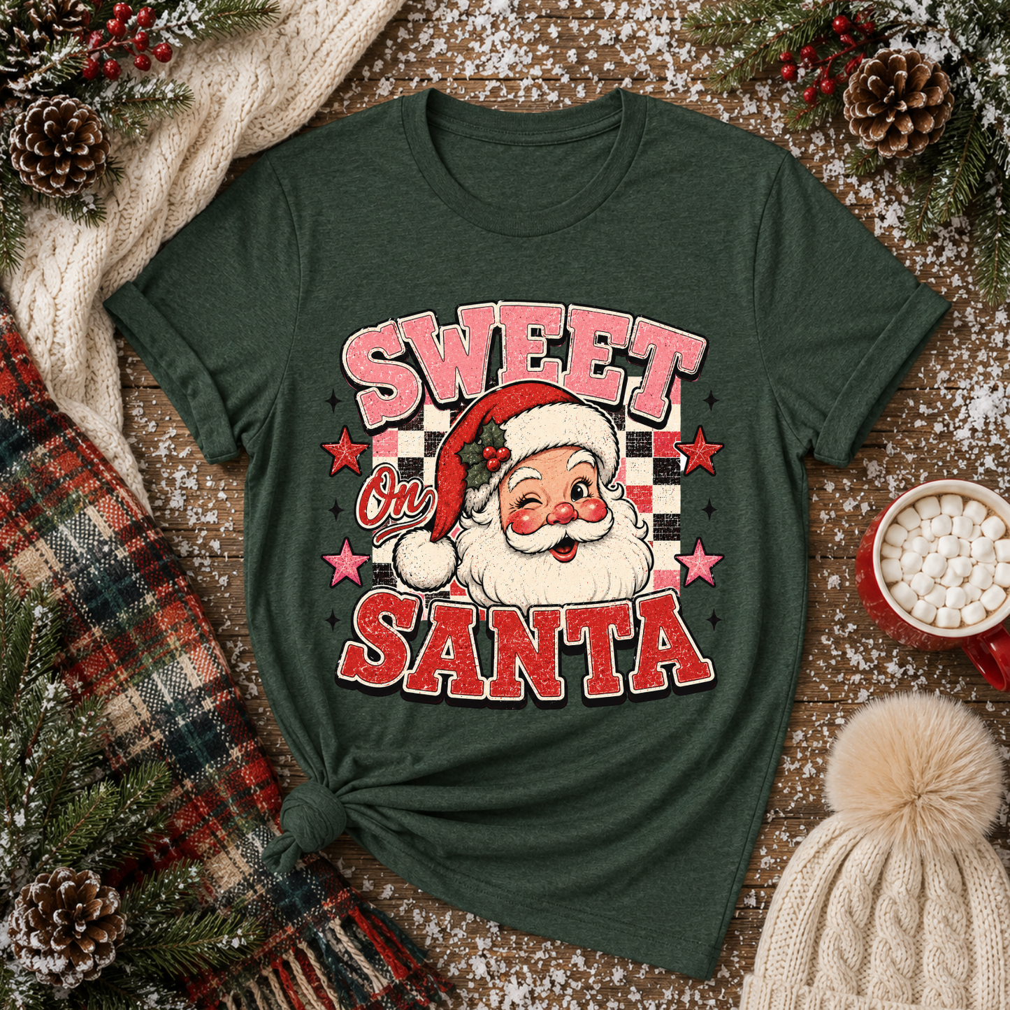 Sweet On Santa Pink - PNG