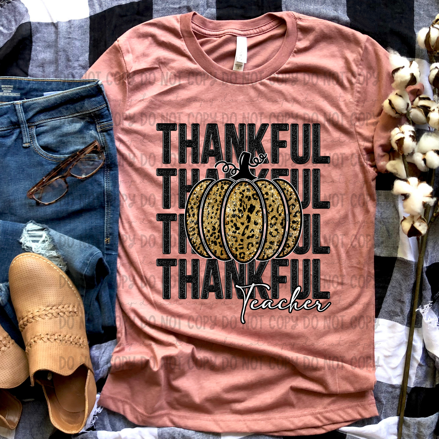Thankful Teacher Stack - PNG