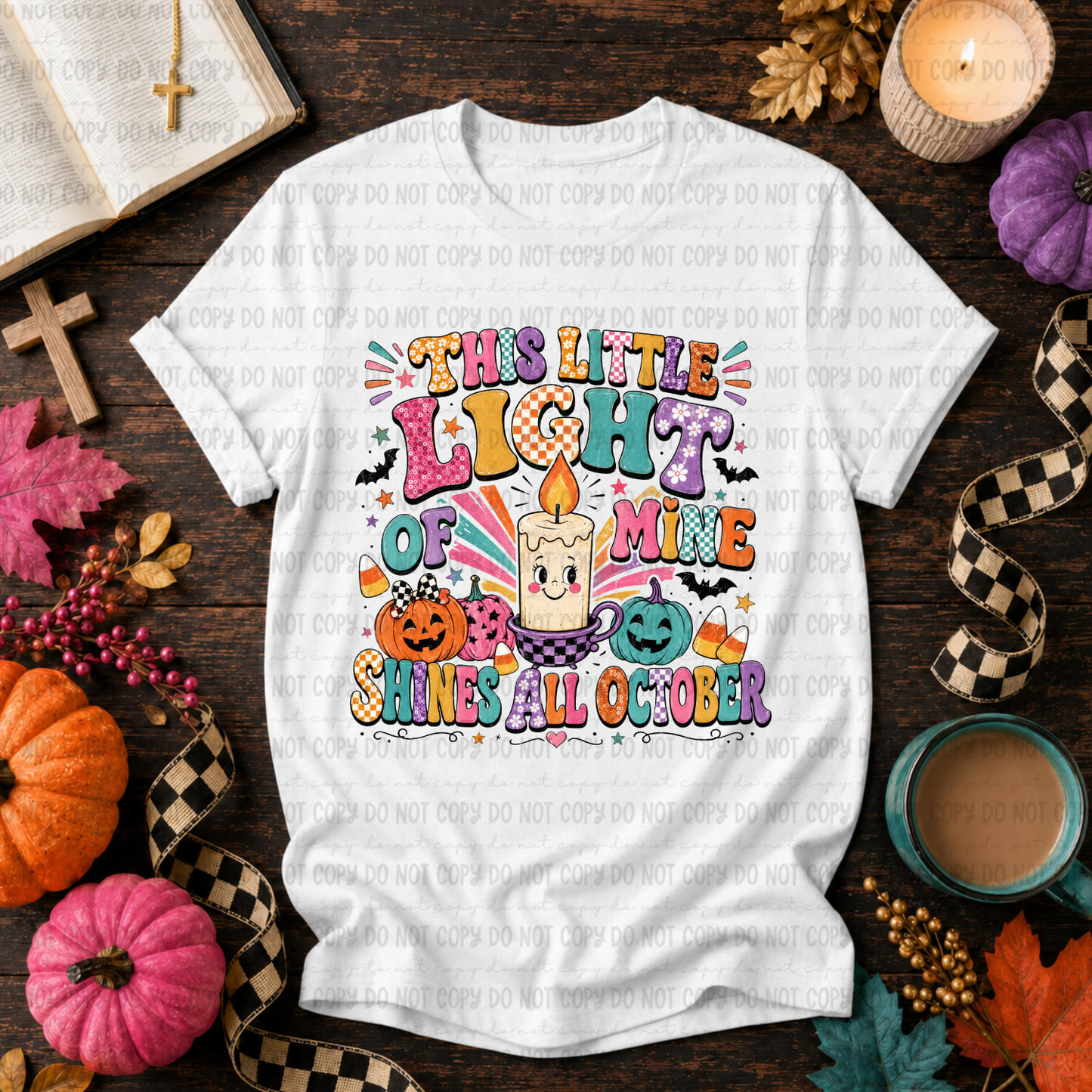 This Little Light Of Mine Shines All October - PNG